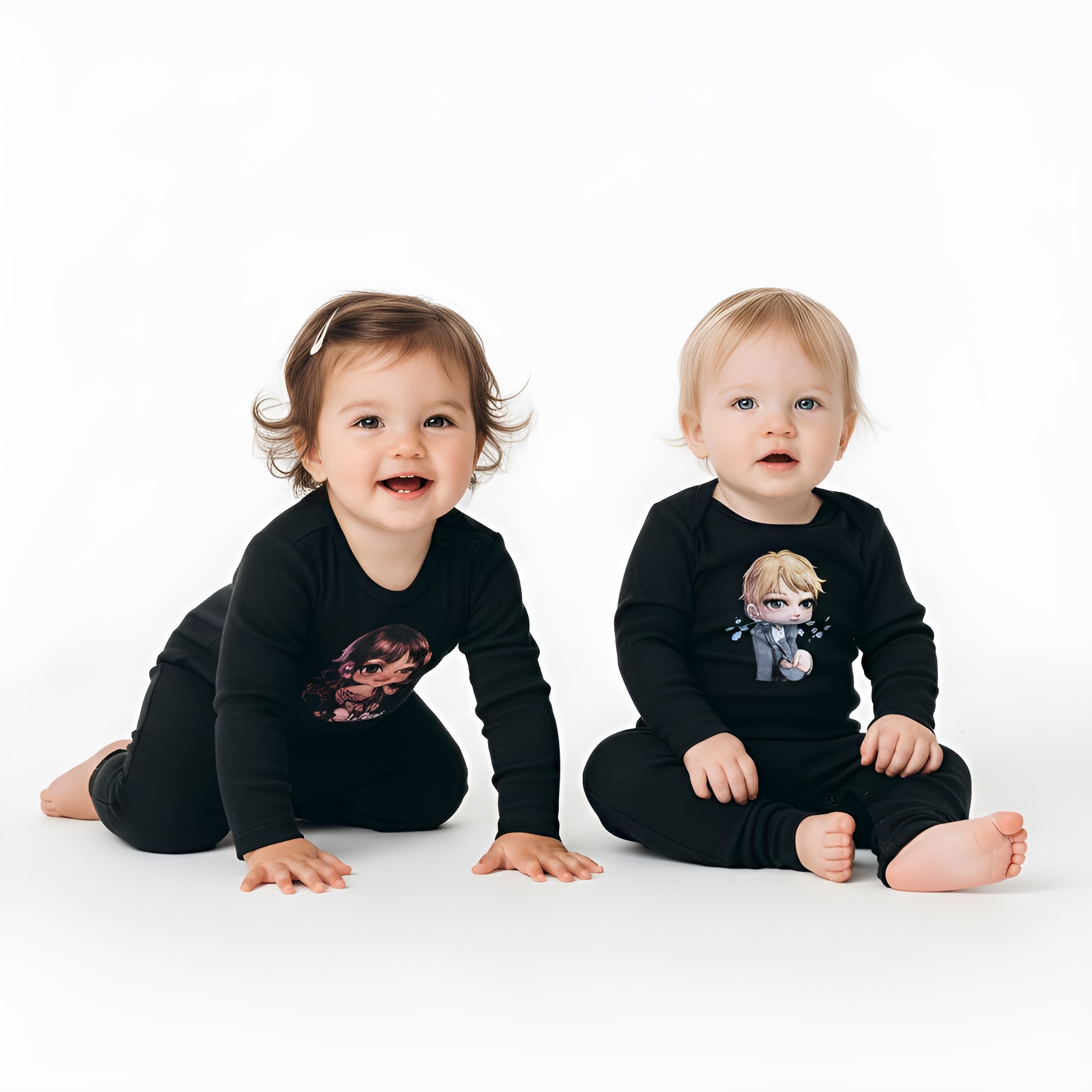 Nye Girls Infant Long Legged Rib Bodysuit — Baby Girl One-Piece Nye Girls Infant Long Legged Rib Bodysuit — Baby Girl One-Piece