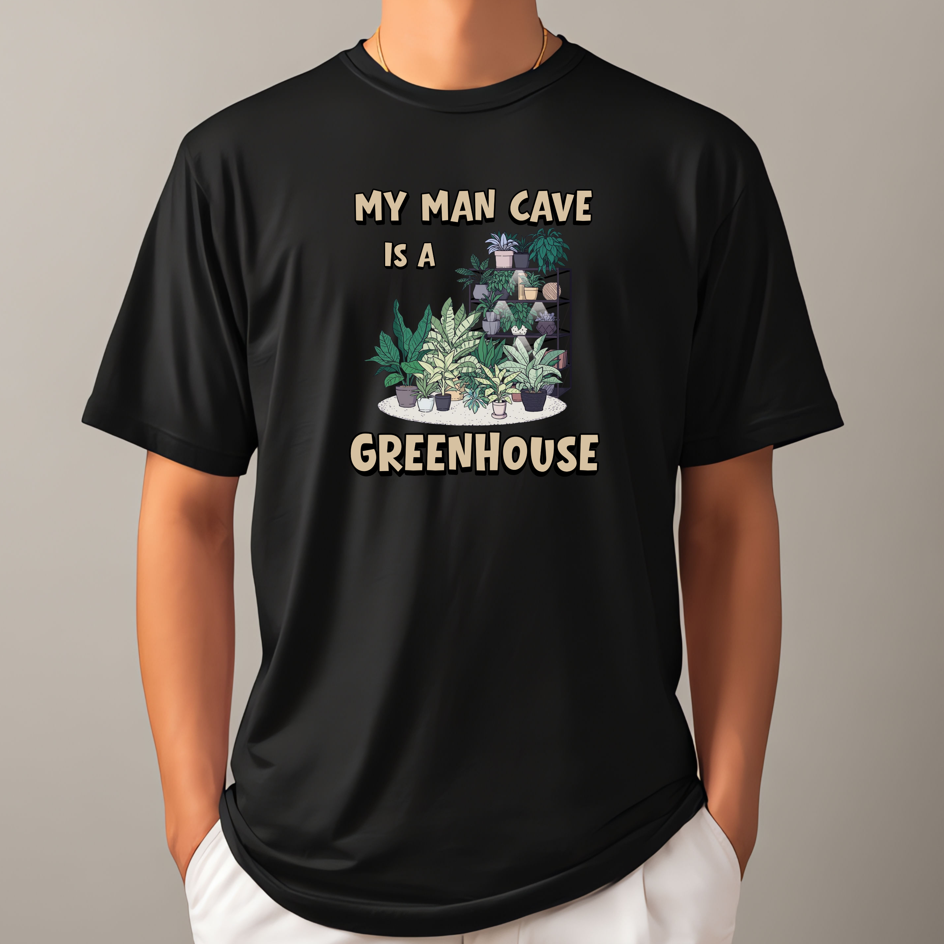Men's My Man Cave Is A Greenhouse T-Shirt product thumbnail image
