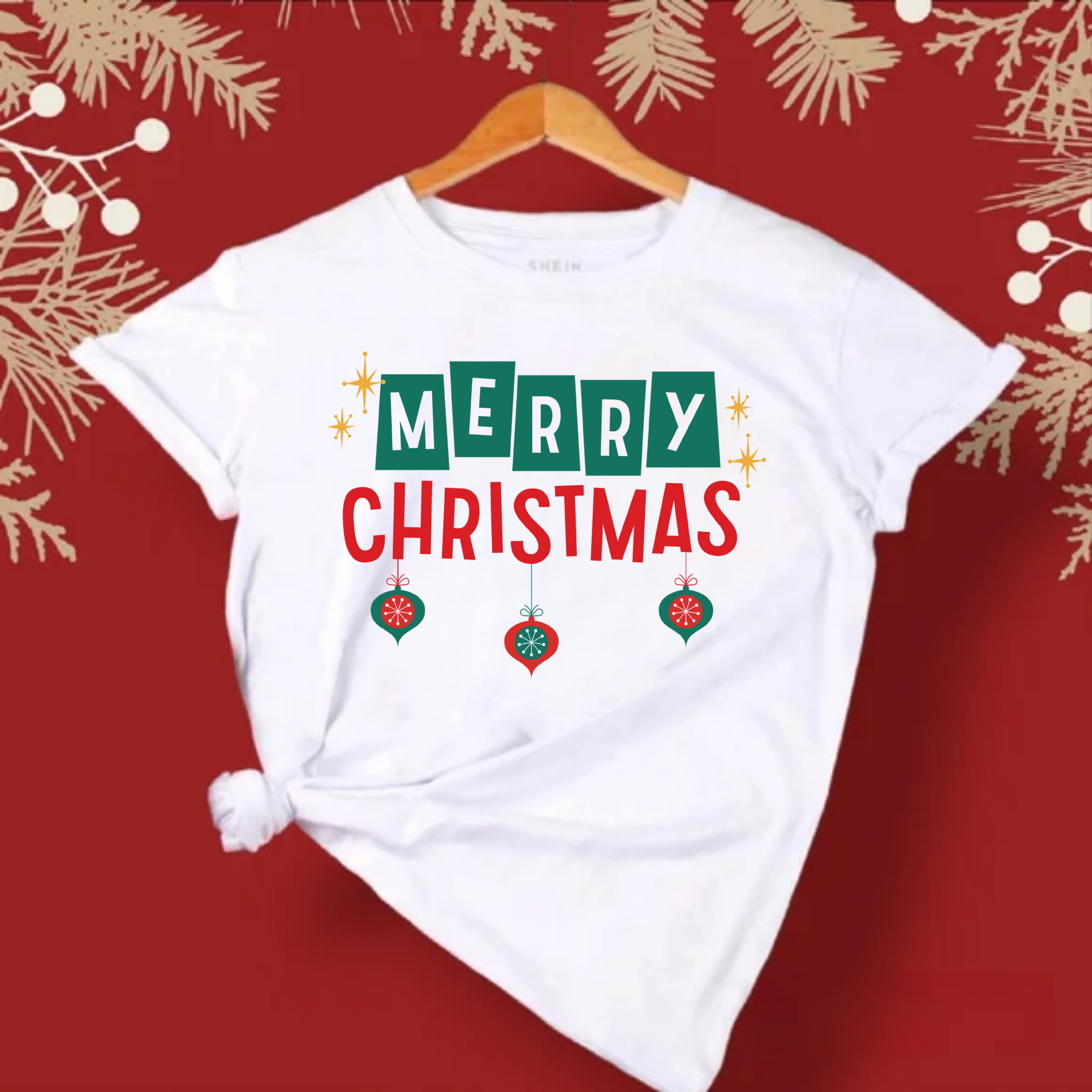 Retro Ornaments Holiday Shirt product thumbnail image