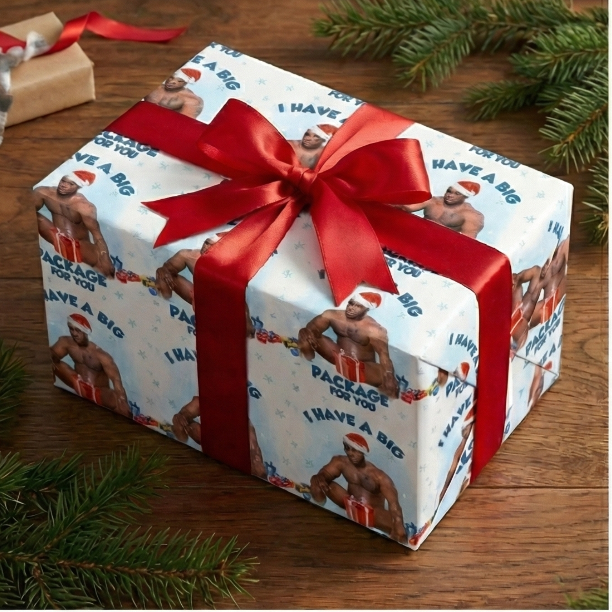 Barry Woods Meme Christmas Wrapping Paper | "I Have a Big Package for You" Holiday Gift Wrap, Funny Meme Holiday Gift Wrap, Digital Present Wrap, Xmas Gifts product thumbnail image Barry Woods Meme Christmas Wrapping Paper | "I Have a Big Package for You" Holiday Gift Wrap, Funny Meme Holiday Gift Wrap, Digital Present Wrap, Xmas Gifts product thumbnail image
