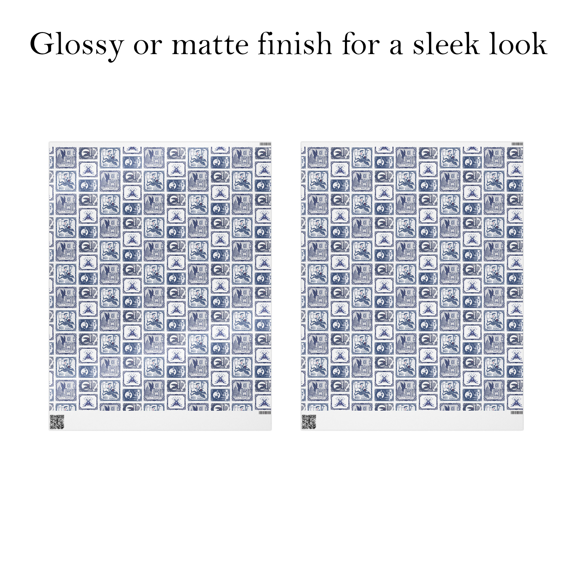 Mothman Holiday Gift Wrap Paper  product thumbnail image