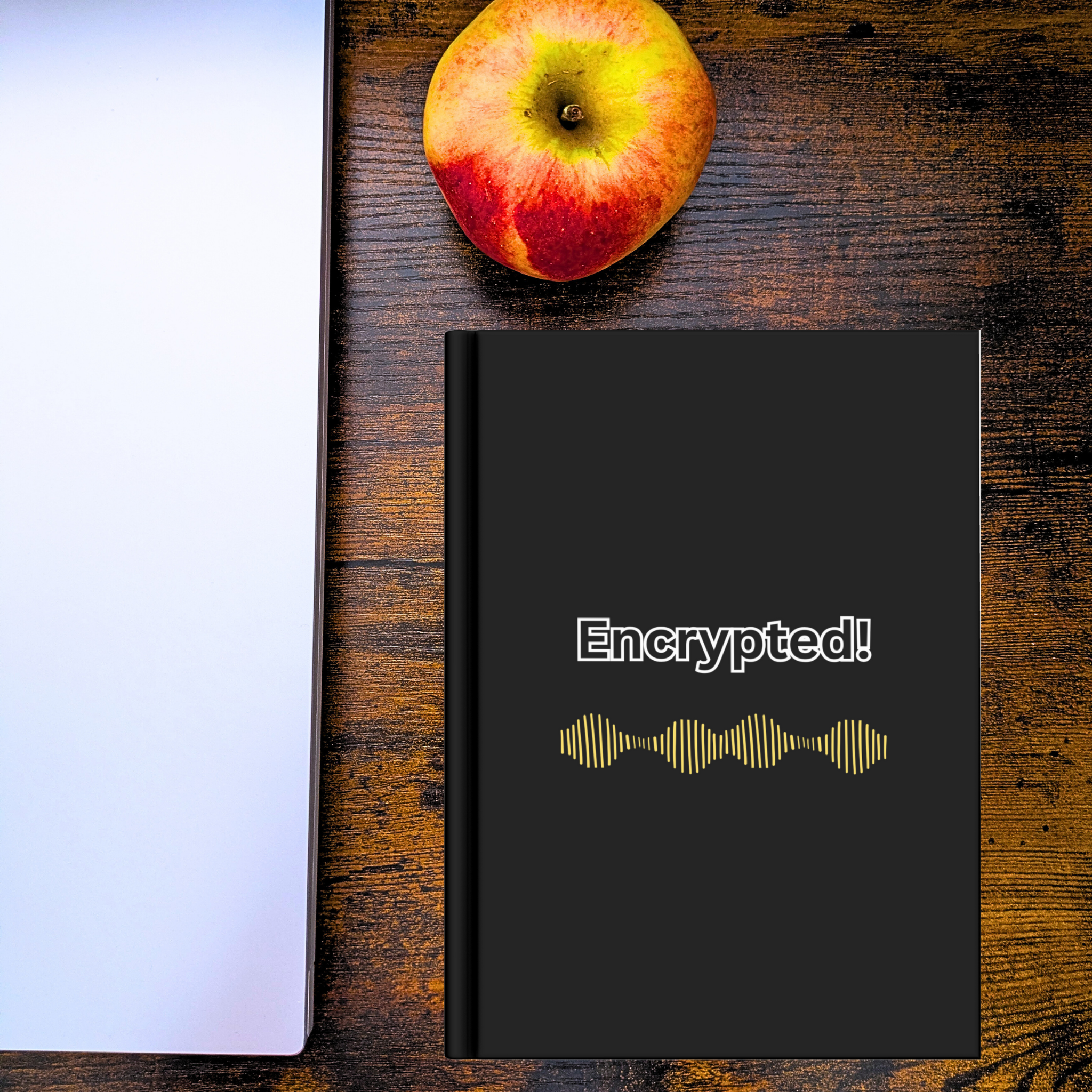 Black Hardback Journal - "Encrypted" Black Hardback Journal - "Encrypted"