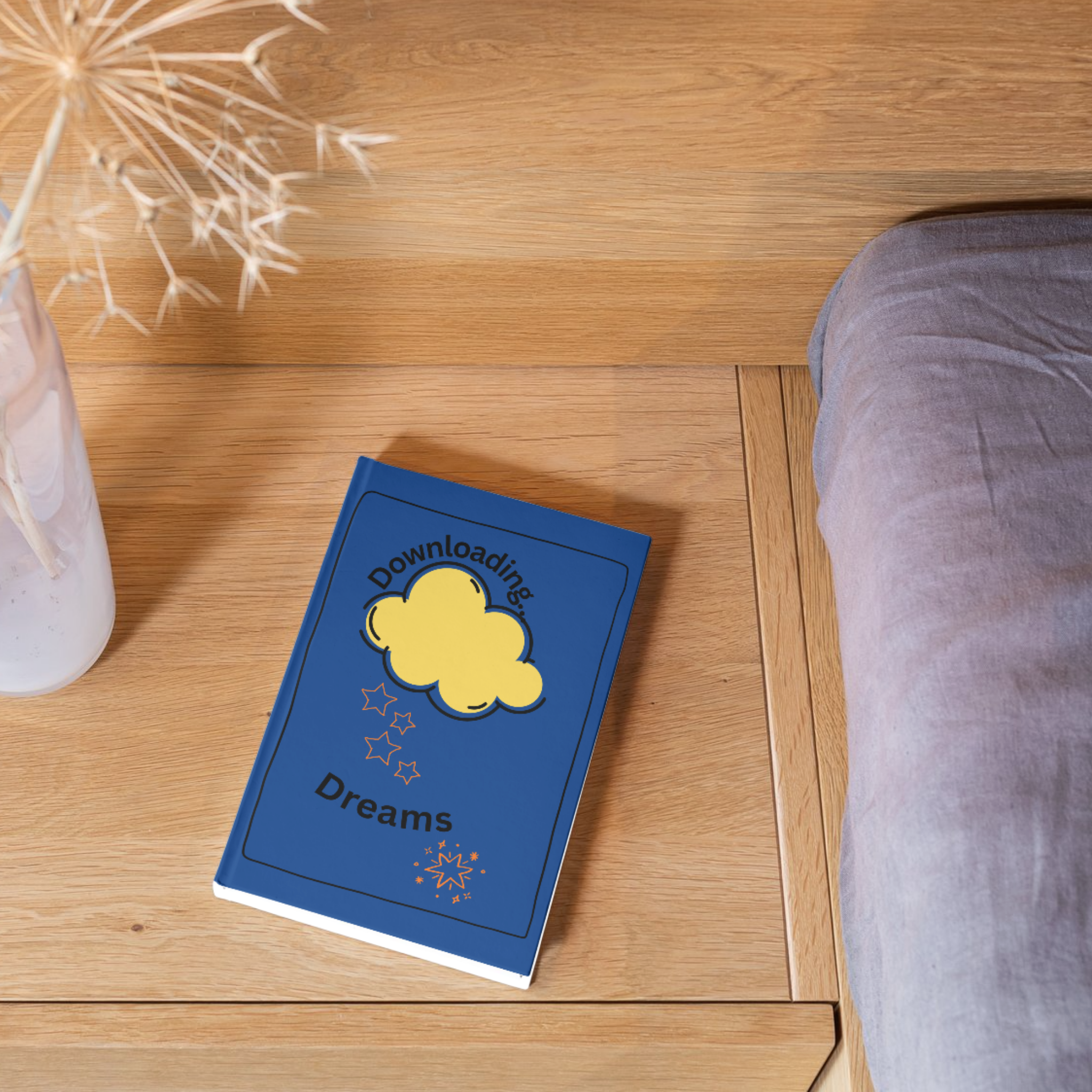 Navy Blue Hardback Journal - "Downloading Dreams" Navy Blue Hardback Journal - "Downloading Dreams"