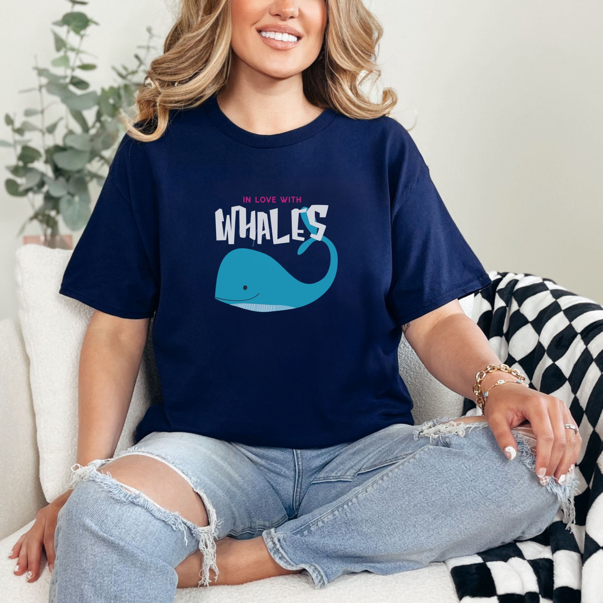 In Love With Whales Funny T-Shirt