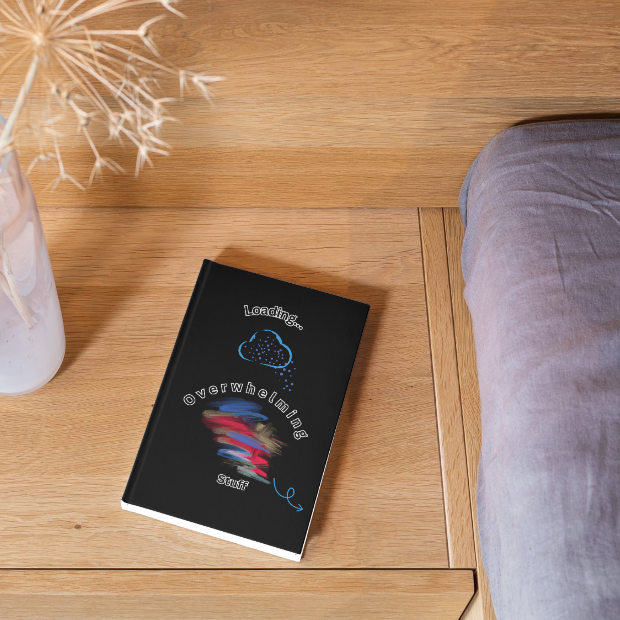 Black Hardback Journal - "Loading..."