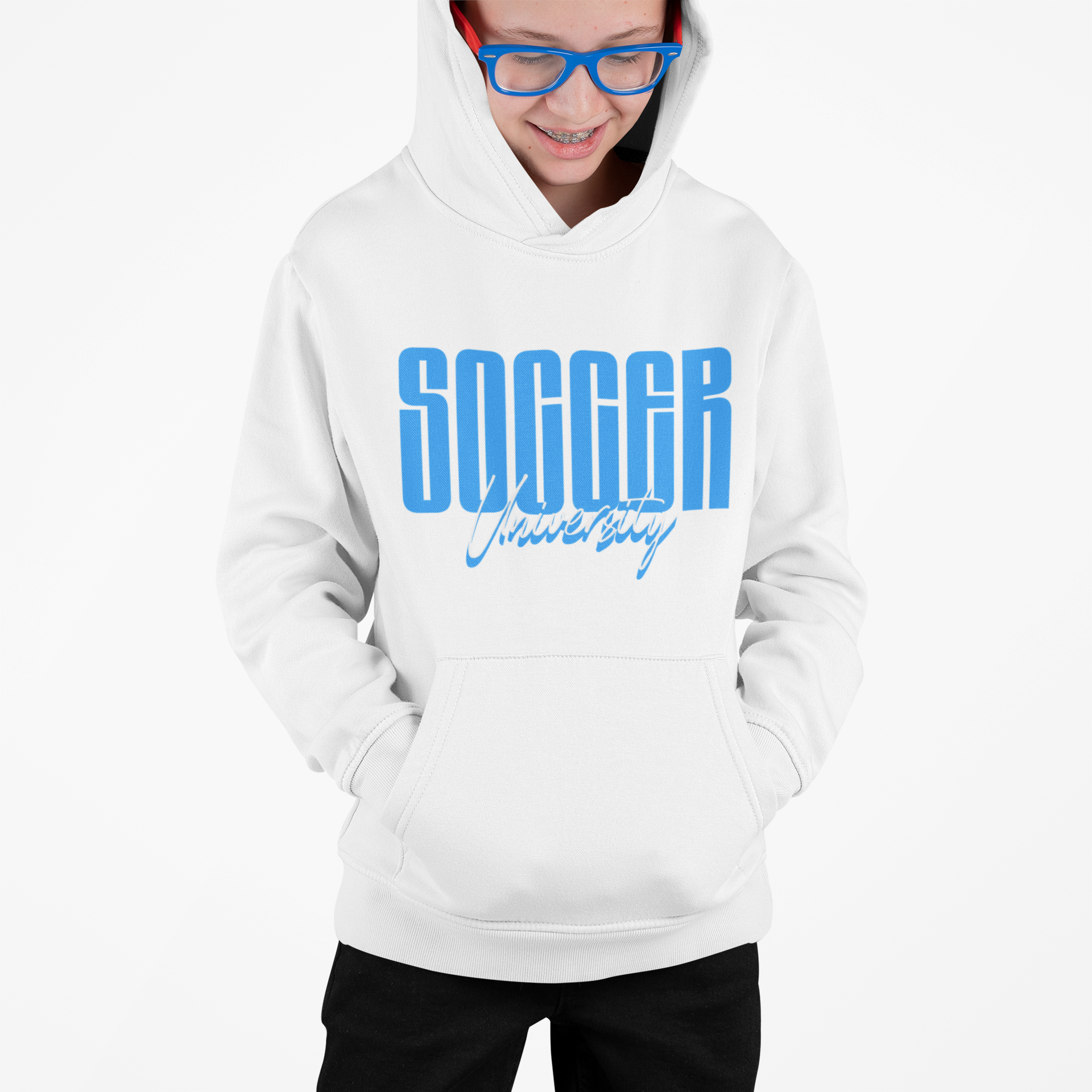 Soccer University Character Hoodie product thumbnail image