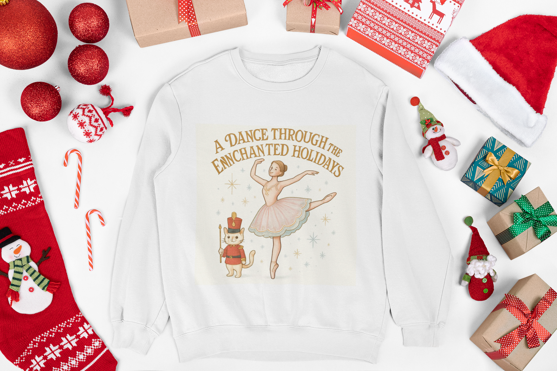 Nutcracker Ballerina Sweatshirt — "A Dance Through the Enchanted Holidays" Nutcracker Ballerina Sweatshirt — "A Dance Through the Enchanted Holidays"