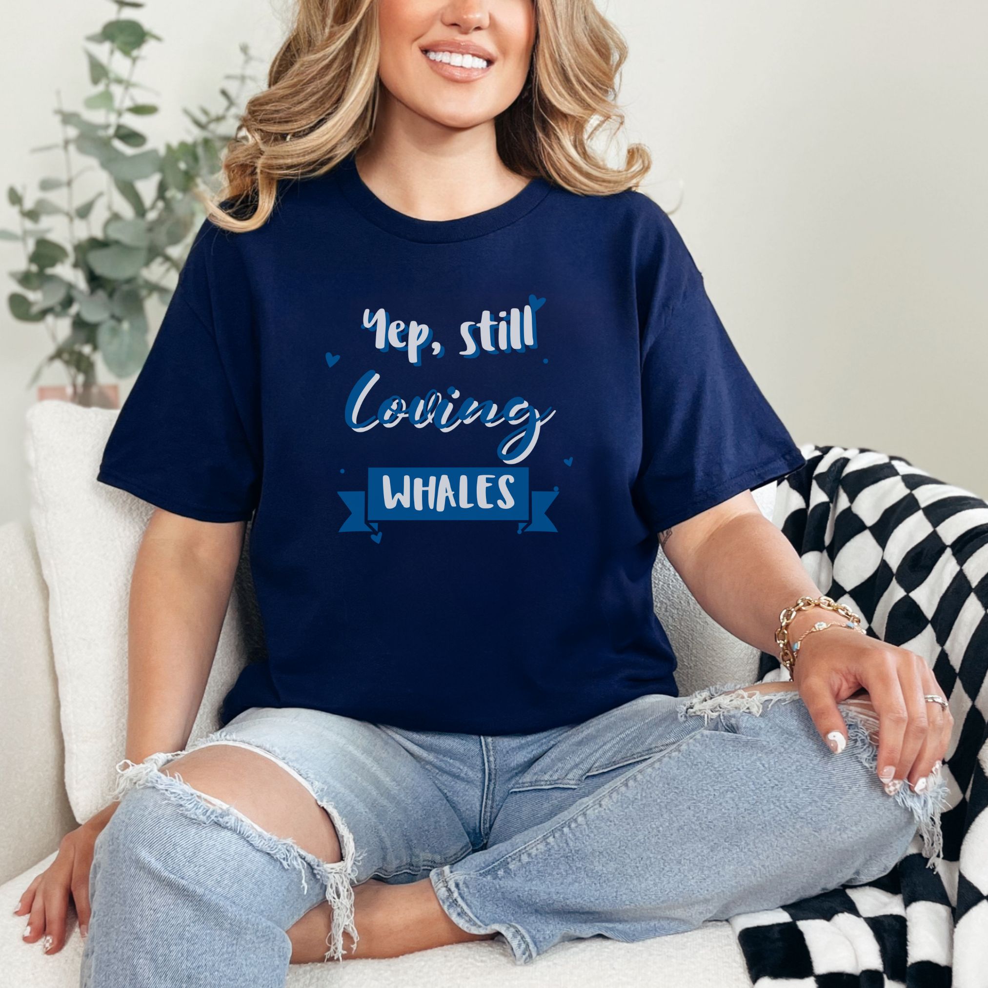 Loving Whales Funny T-Shirt product thumbnail image Loving Whales Funny T-Shirt product thumbnail image