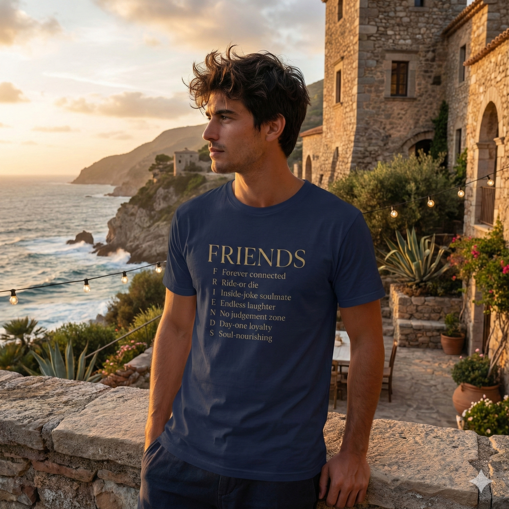 Friends Definition T-Shirt — 'FRIENDS' Checklist Graphic Tee for Besties product thumbnail image Friends Definition T-Shirt — 'FRIENDS' Checklist Graphic Tee for Besties product thumbnail image