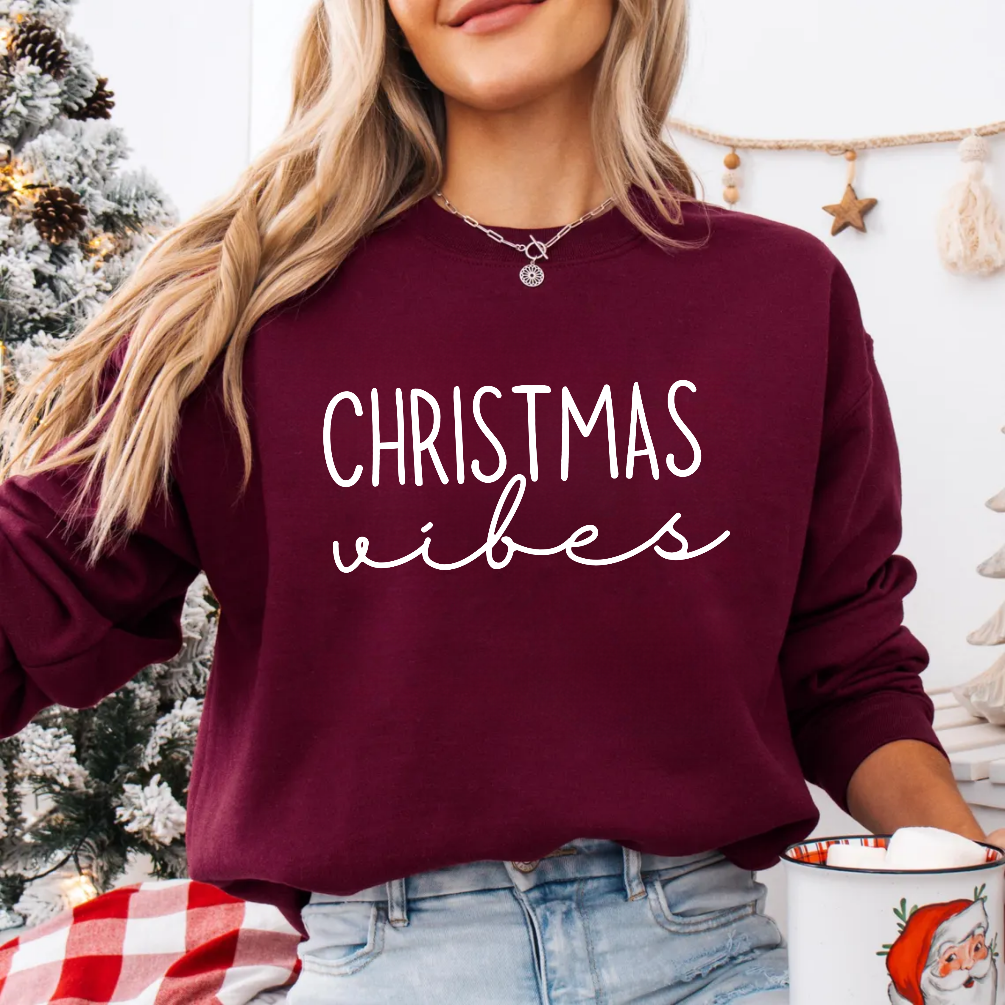 Christmas Vibes Crewneck Sweatshirt product thumbnail image