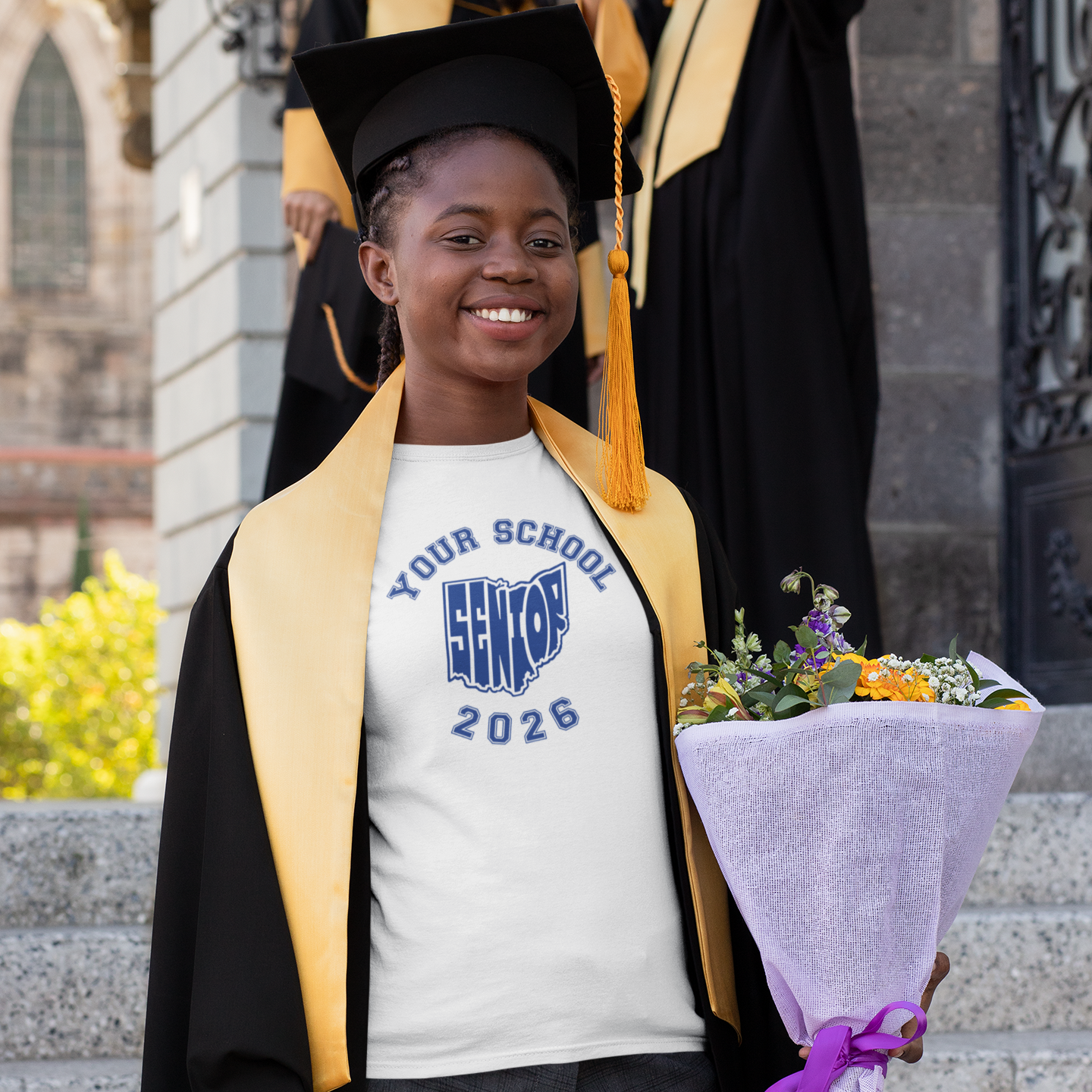 Personalized Ohio Senior T-Shirt, Gift for Grad, Ohio Pride, 2026 Graduation, Senior, graduation, Ohio, high school, college,  graduate, graduation party, senior year product thumbnail image