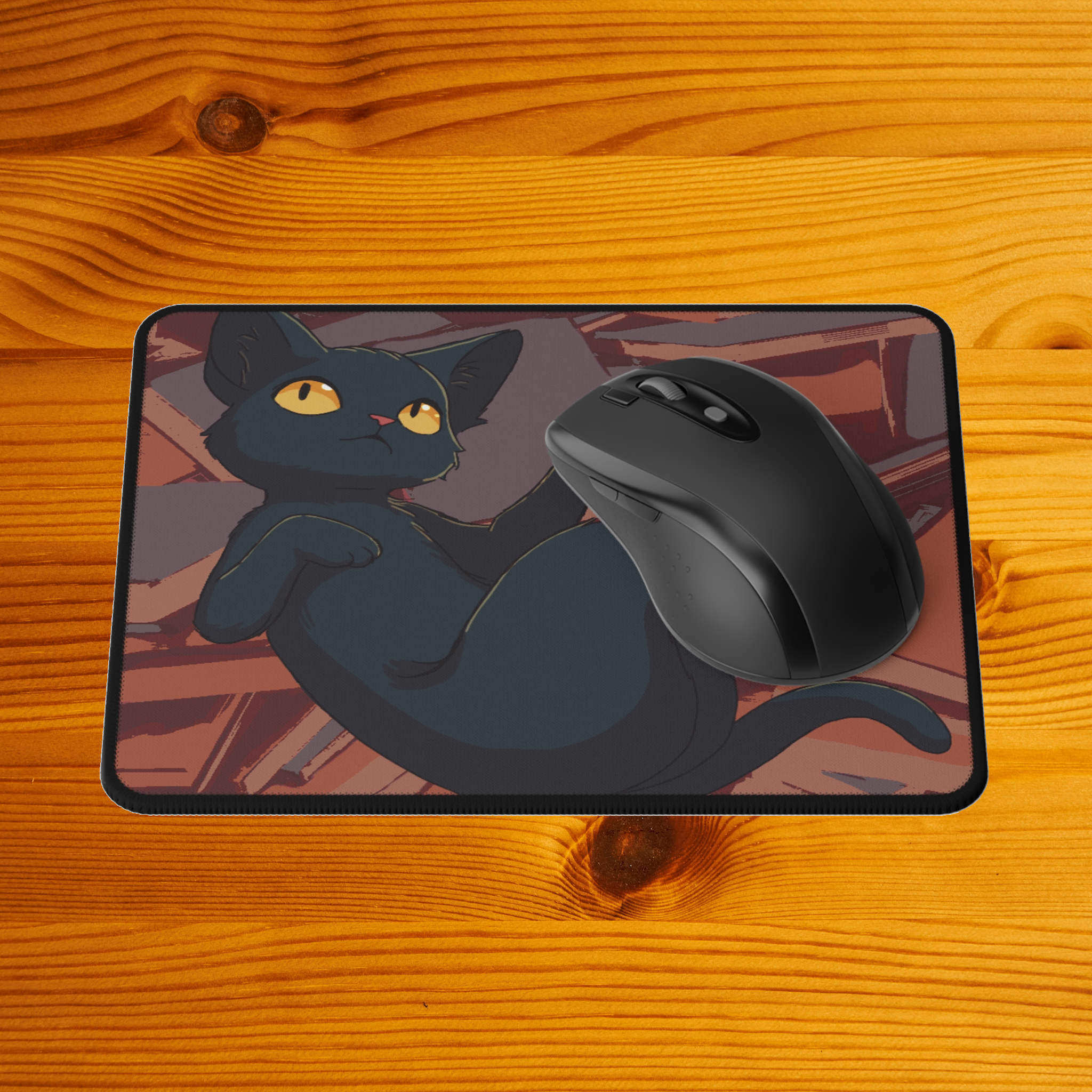 "Library Cat" Gaming Mouse Pad product thumbnail image "Library Cat" Gaming Mouse Pad product thumbnail image