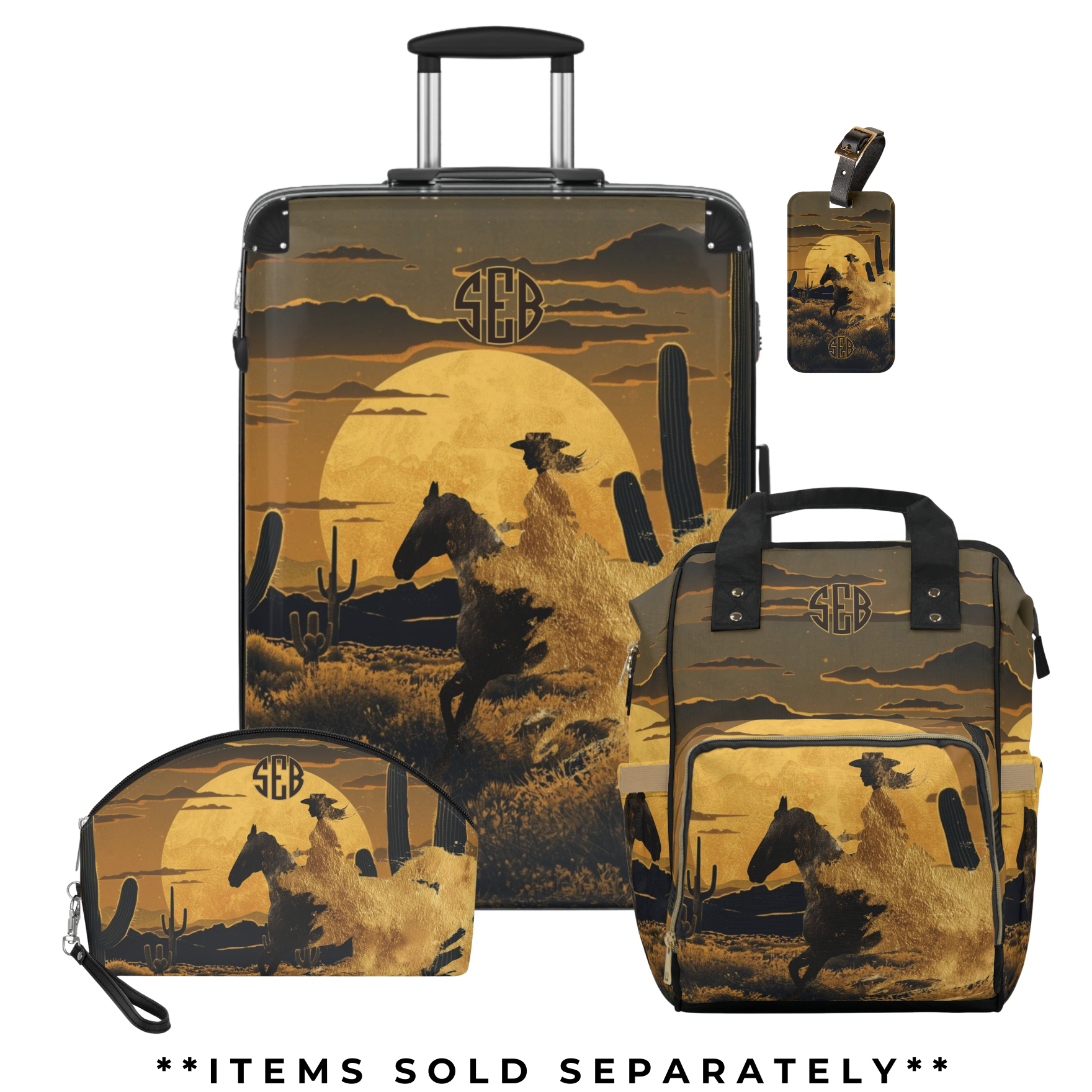 Nylon Multifunctional Backpack Carryon | Golden Cowgirl Collection product thumbnail image