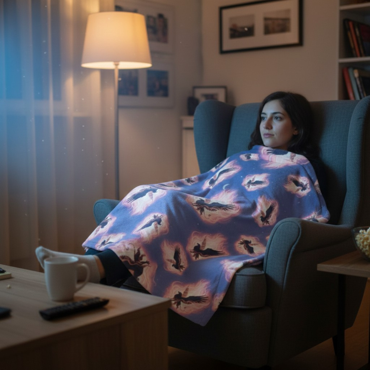 Cinderwing - Velveteen Plush Blanket product thumbnail image Cinderwing - Velveteen Plush Blanket product thumbnail image