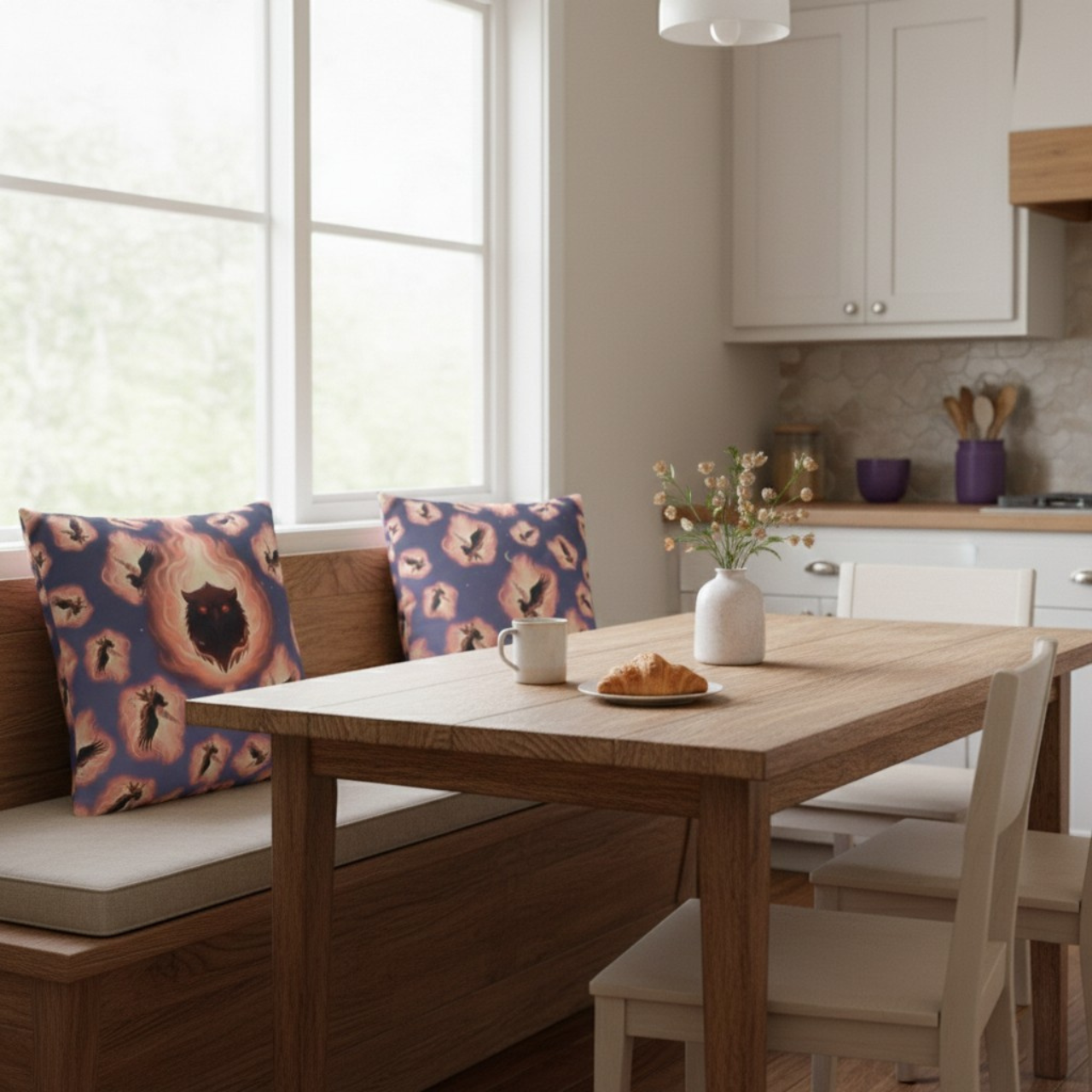 Cinderwing - Faux-Suede Square Pillowcase product thumbnail image Cinderwing - Faux-Suede Square Pillowcase product thumbnail image