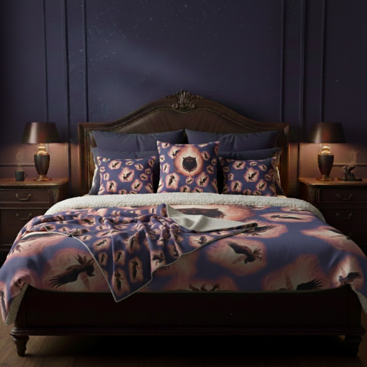 Cinderwing - Faux-Suede Square Pillowcase product thumbnail image