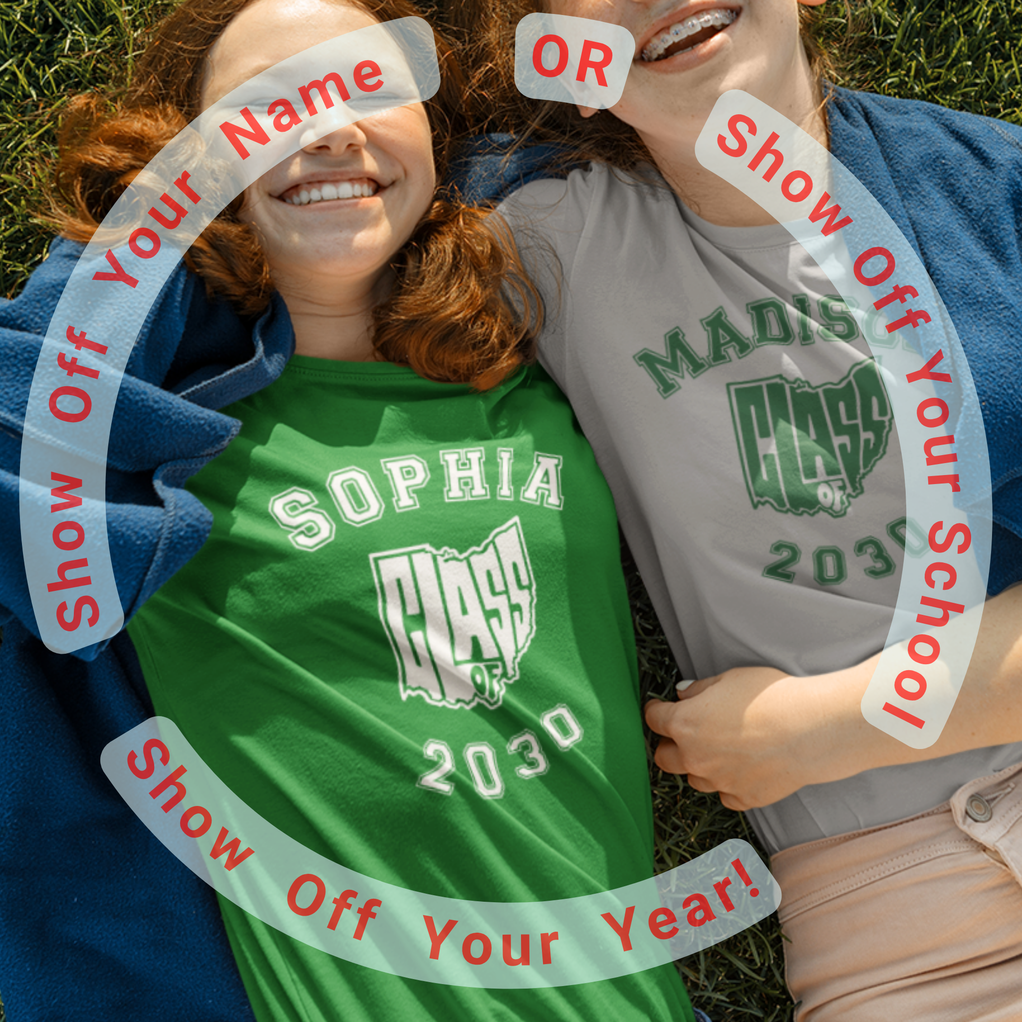 Ohio 'Class of' Graduation Design – Custom Name T-Shirt, Personalized Back to School, Graduation Tee, College Graduate Gift, Class Reunion Shirt product thumbnail image