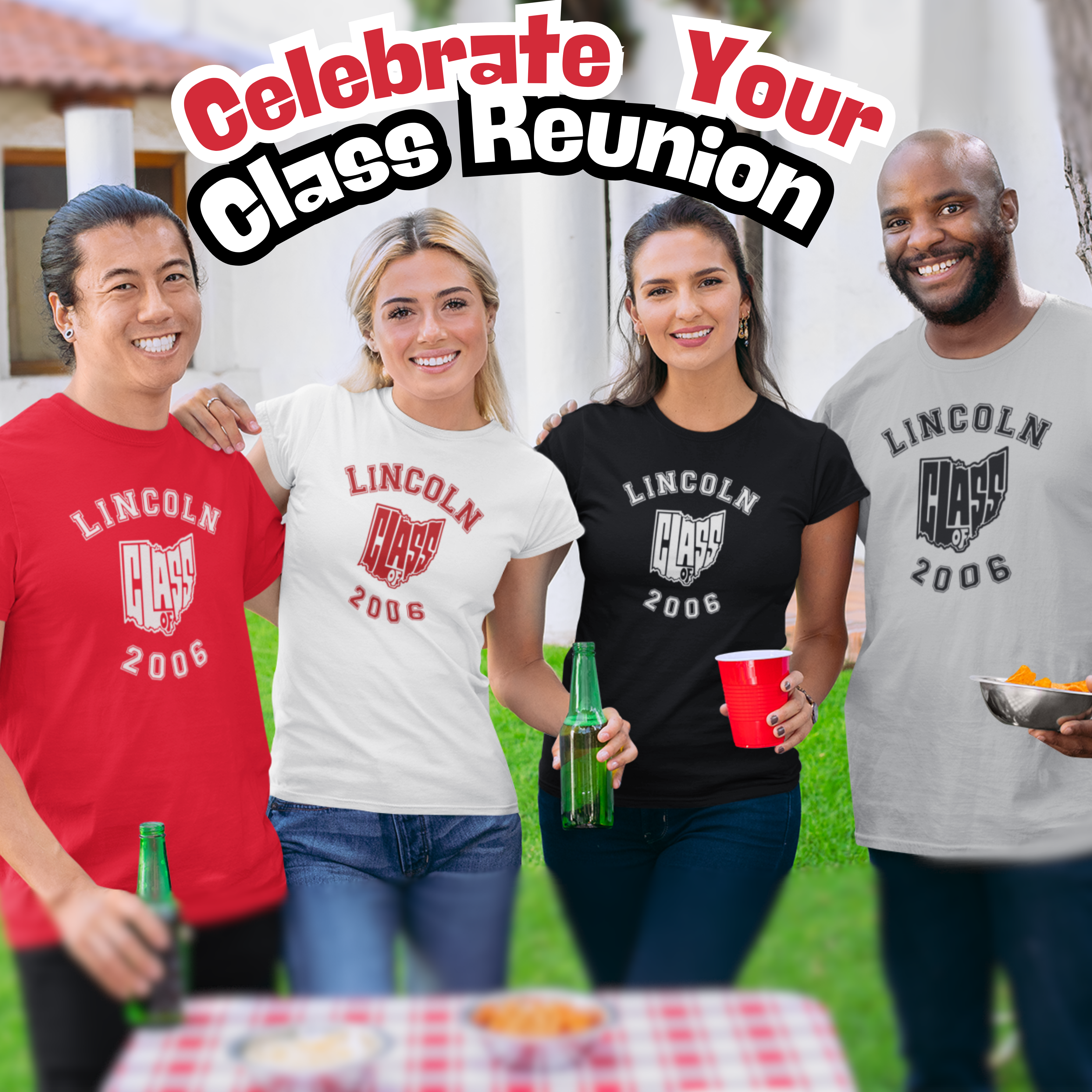 Ohio 'Class of' Graduation Design – Custom Name T-Shirt, Personalized Back to School, Graduation Tee, College Graduate Gift, Class Reunion Shirt product thumbnail image Ohio 'Class of' Graduation Design – Custom Name T-Shirt, Personalized Back to School, Graduation Tee, College Graduate Gift, Class Reunion Shirt product thumbnail image