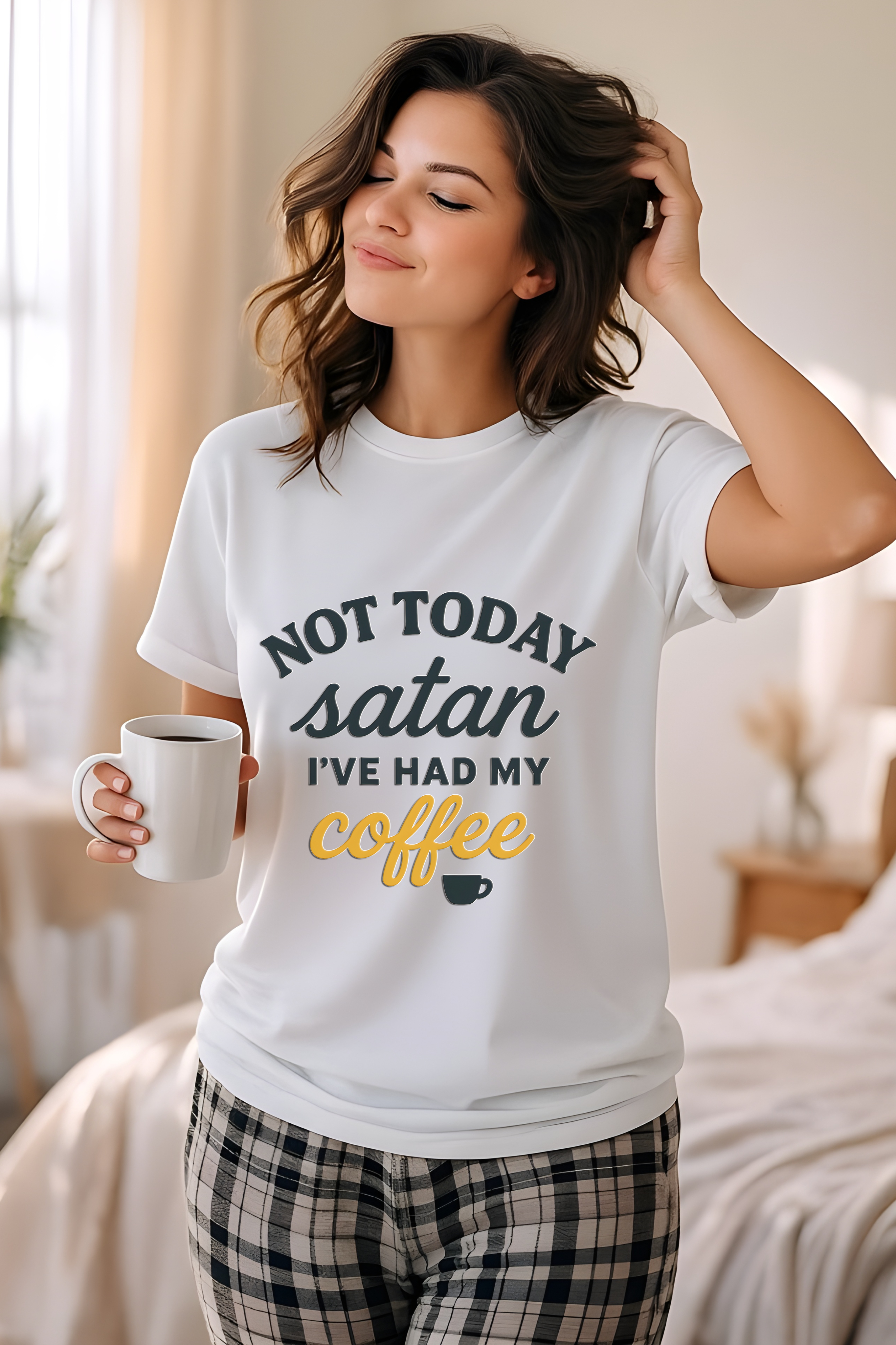 Not Today Satan I’ve Had My Coffee Christian Softstyle Shirt for Women – Funny Faith T-Shirt, Coffee Lover Jesus Tee, Christian Apparel Gift for Women Not Today Satan I’ve Had My Coffee Christian Softstyle Shirt for Women – Funny Faith T-Shirt, Coffee Lover Jesus Tee, Christian Apparel Gift for Women