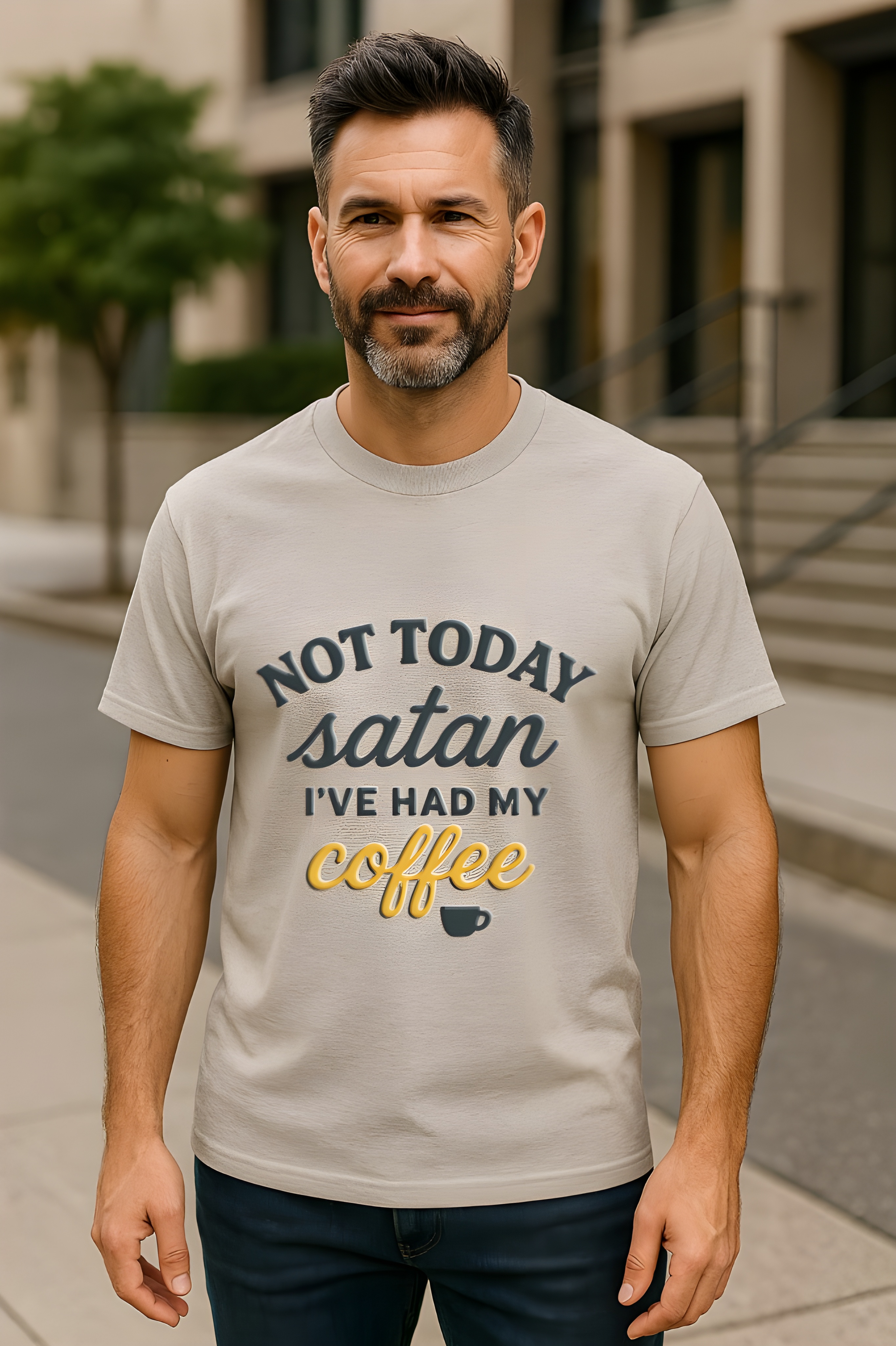 Not Today Satan I’ve Had My Coffee Christian Softstyle Shirt for Women – Funny Faith T-Shirt, Coffee Lover Jesus Tee, Christian Apparel Gift for Women product thumbnail image