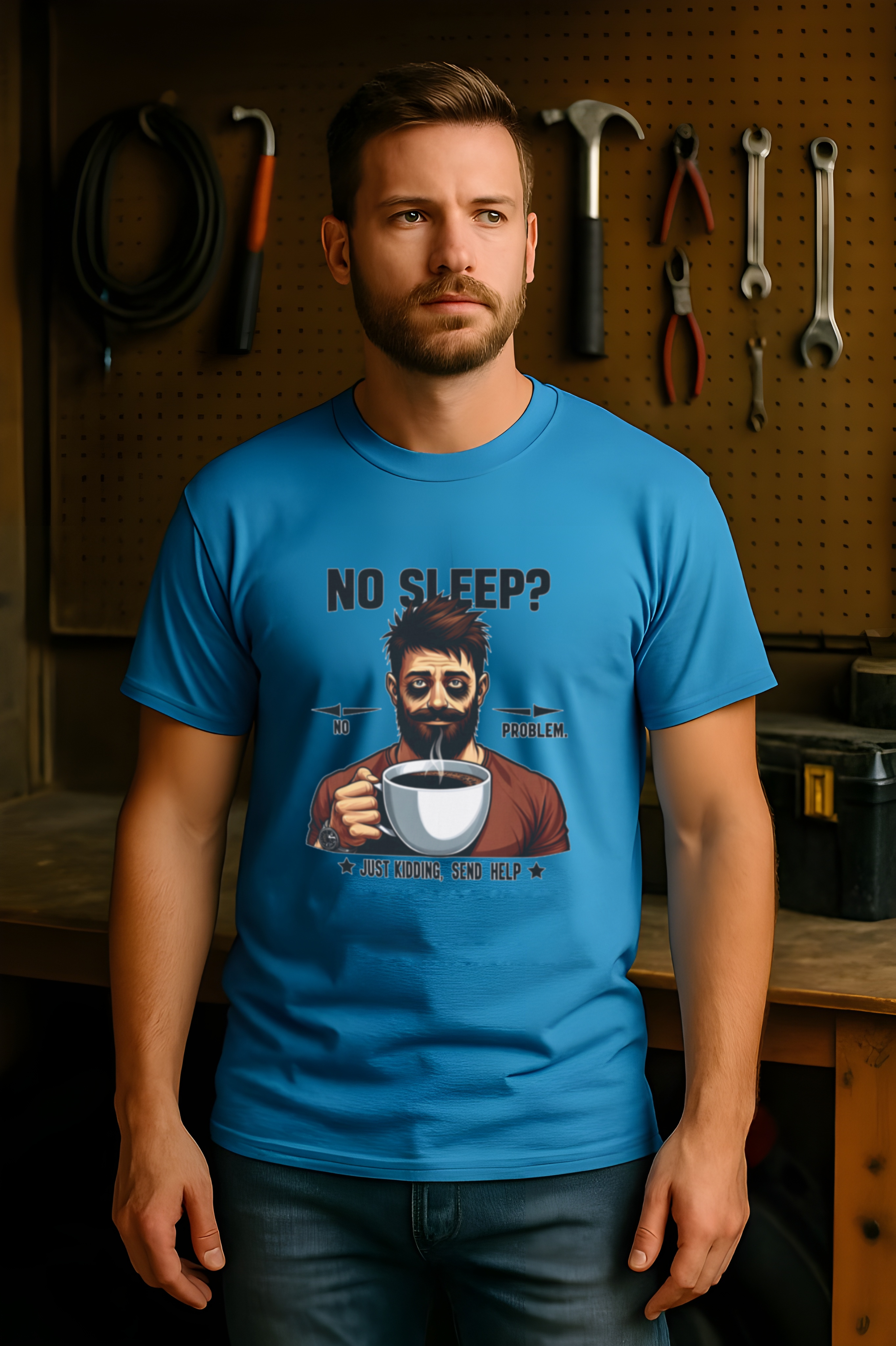 Funny “No Sleep Send Help” Coffee Lover Softstyle Tee • Exhausted Dad Shirt • Relatable Humor Graphic Tee • Gildan Softstyle Unisex T-Shirt for Coffee Drinkers & Tired Humans product thumbnail image Funny “No Sleep Send Help” Coffee Lover Softstyle Tee • Exhausted Dad Shirt • Relatable Humor Graphic Tee • Gildan Softstyle Unisex T-Shirt for Coffee Drinkers & Tired Humans product thumbnail image