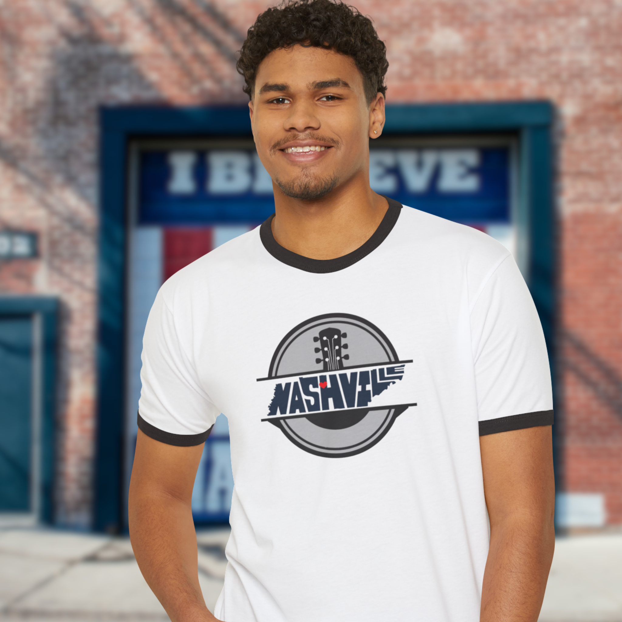 Retro Nashville Tennessee Ringer T-Shirt, Personalized Retro Music Tee, Gift for Musicians, Concert Apparel, Nashville Music City T-Shirt product thumbnail image Retro Nashville Tennessee Ringer T-Shirt, Personalized Retro Music Tee, Gift for Musicians, Concert Apparel, Nashville Music City T-Shirt product thumbnail image