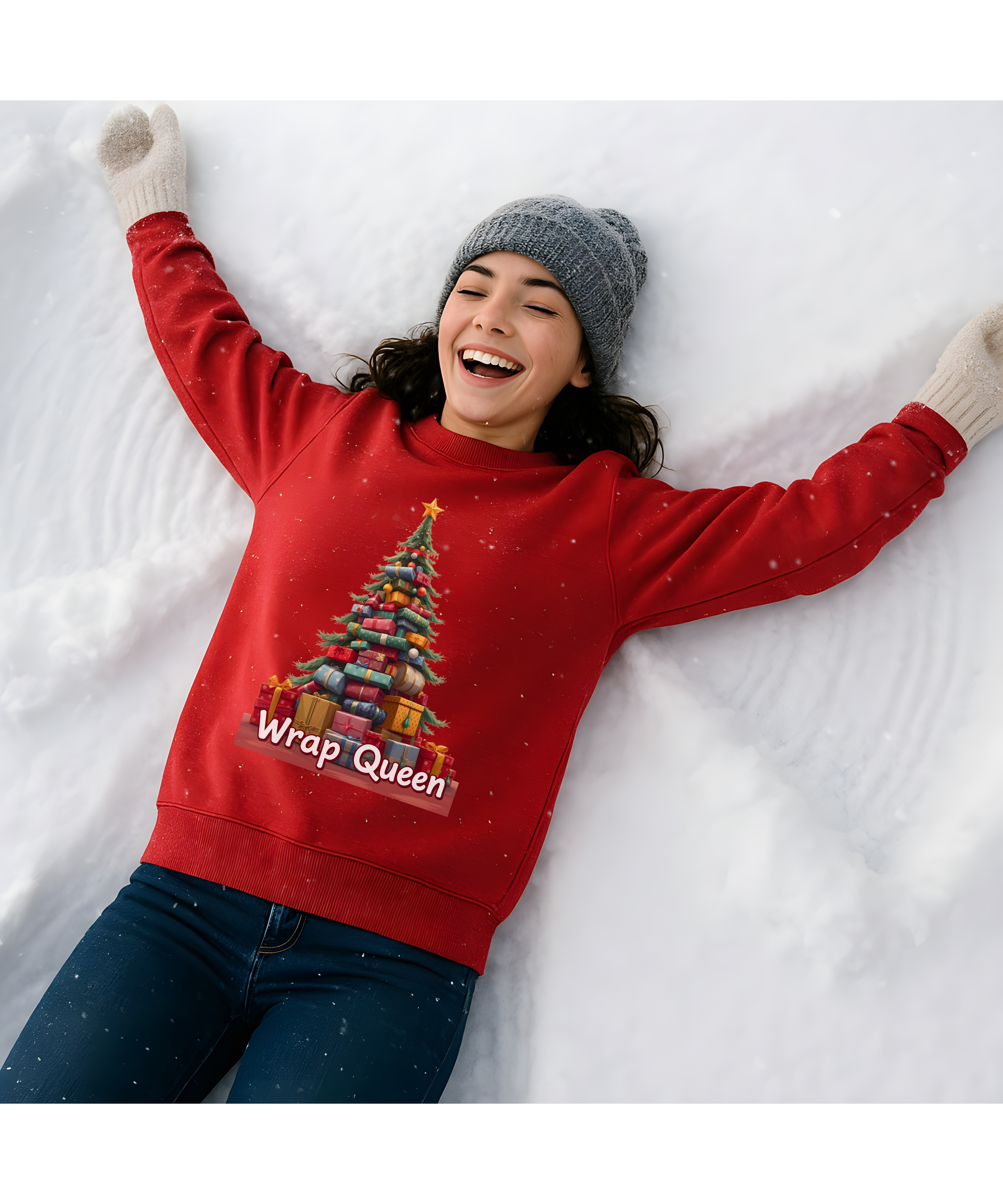 Wrap Queen Christmas Sweatshirt • Funny Holiday Gift-Wrapping Crewneck • Cozy Winter Fleece Pullover for Gift Wrappers, Moms & Festive Queens Wrap Queen Christmas Sweatshirt • Funny Holiday Gift-Wrapping Crewneck • Cozy Winter Fleece Pullover for Gift Wrappers, Moms & Festive Queens