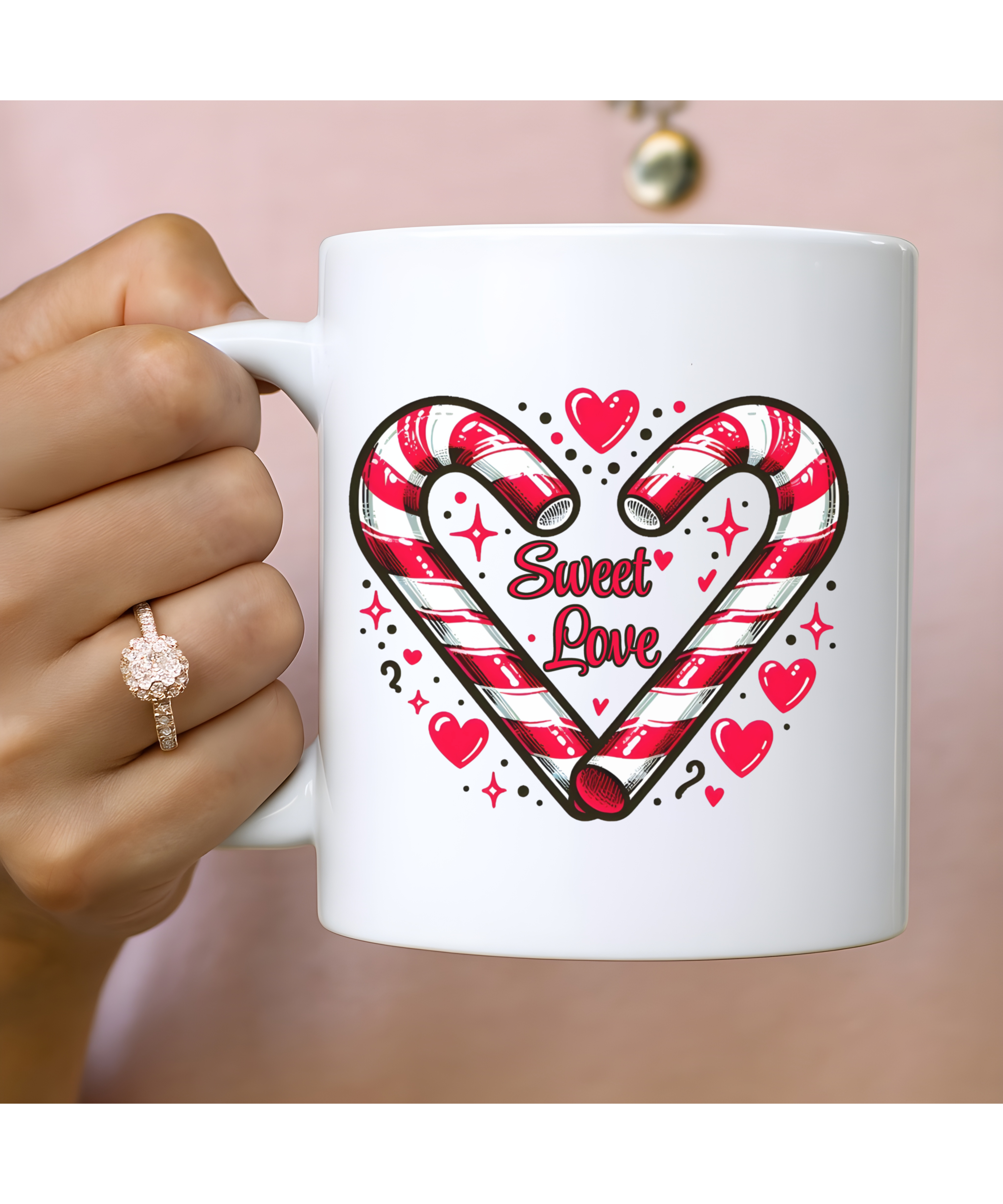 Sweet Love Candy Cane Heart Mug – Cute Holiday Coffee Cup, Christmas Cocoa Mug, Red & White Festive Ceramic Cup (11oz & 15oz), Dishwasher & Microwave Safe product thumbnail image Sweet Love Candy Cane Heart Mug – Cute Holiday Coffee Cup, Christmas Cocoa Mug, Red & White Festive Ceramic Cup (11oz & 15oz), Dishwasher & Microwave Safe product thumbnail image