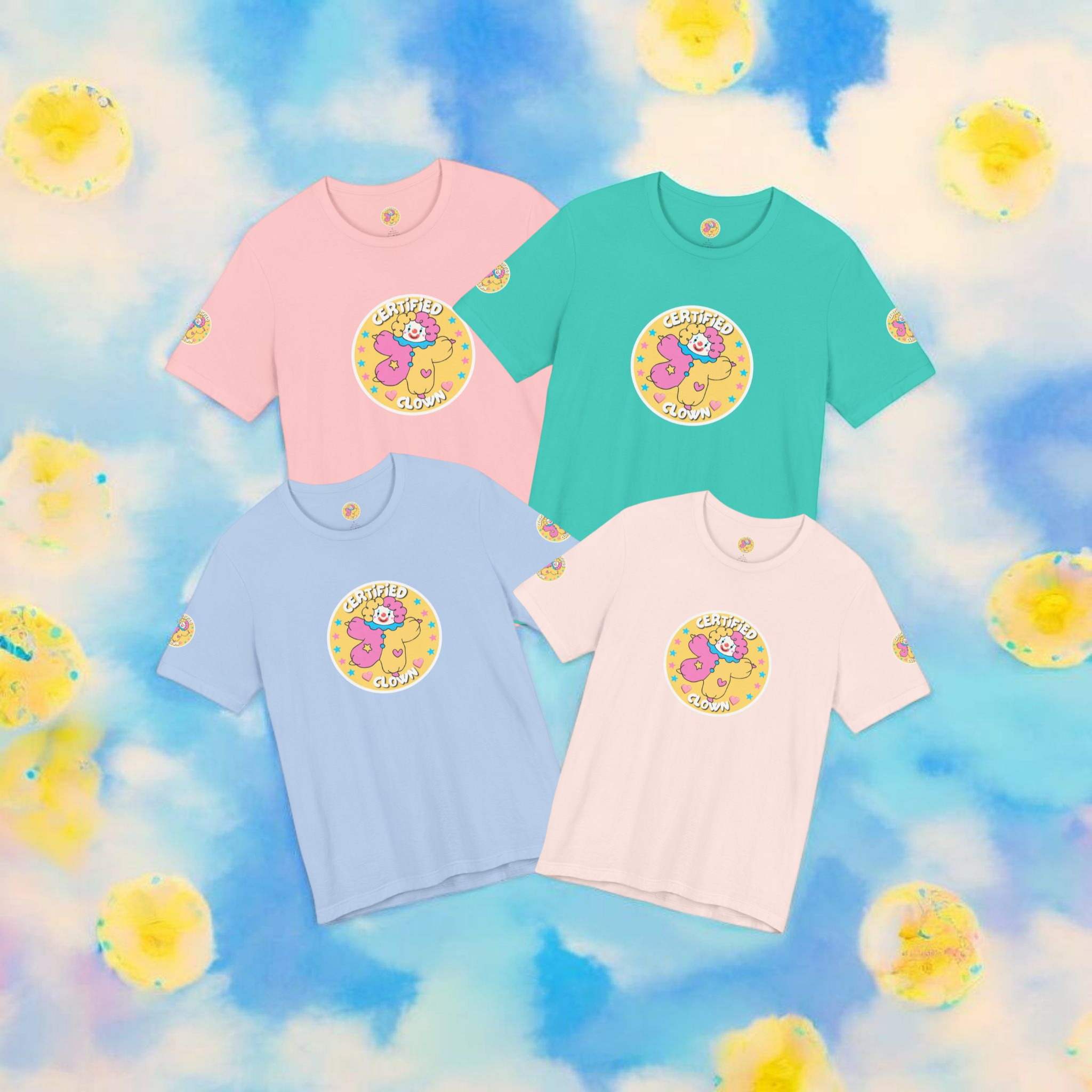 Certified Clown T-Shirt — Cute Pastel Clown Graphic Tee product thumbnail image Certified Clown T-Shirt — Cute Pastel Clown Graphic Tee product thumbnail image