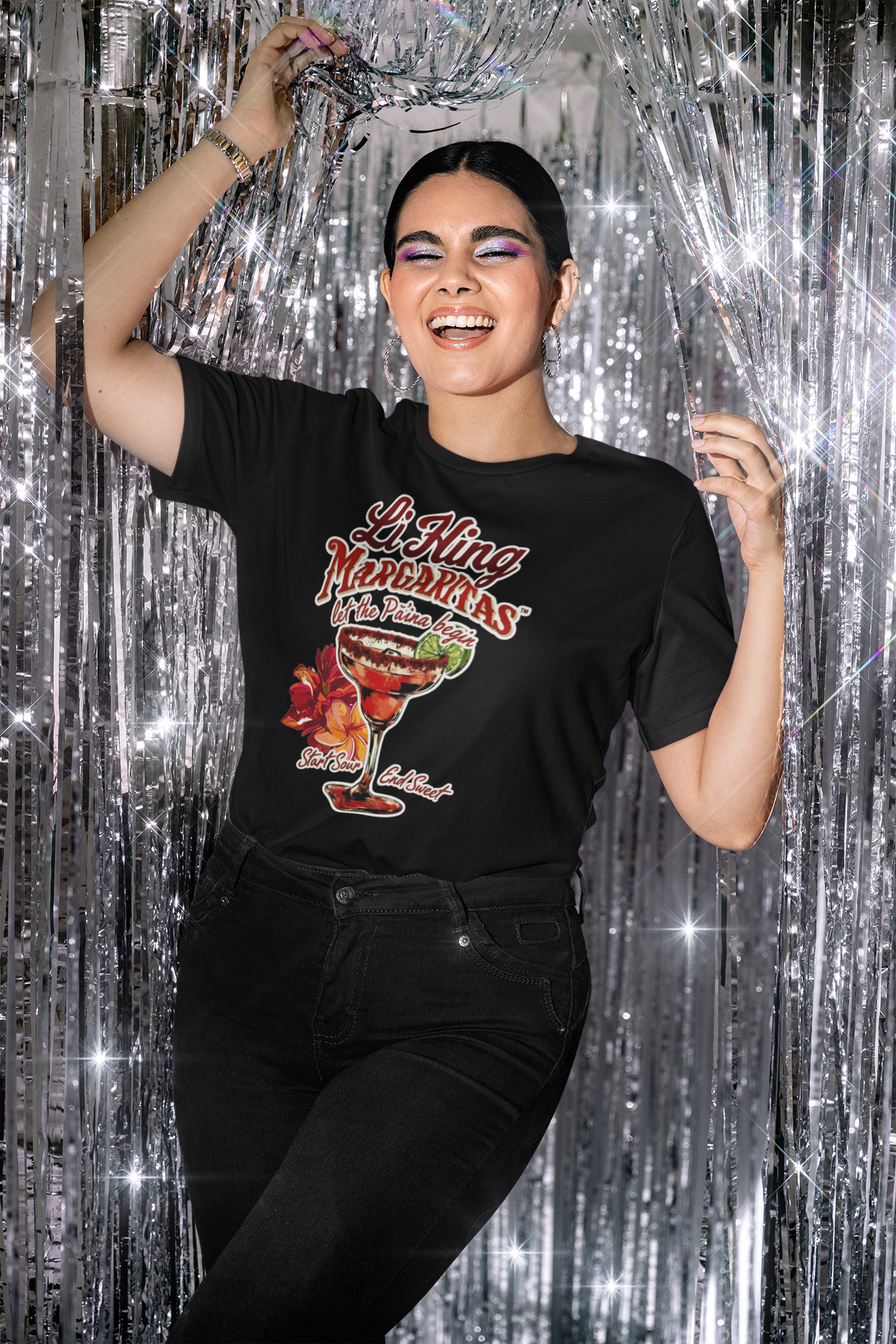 Li Hing Margarita – “Let the Pāʻina Begin” Women's Tee product thumbnail image