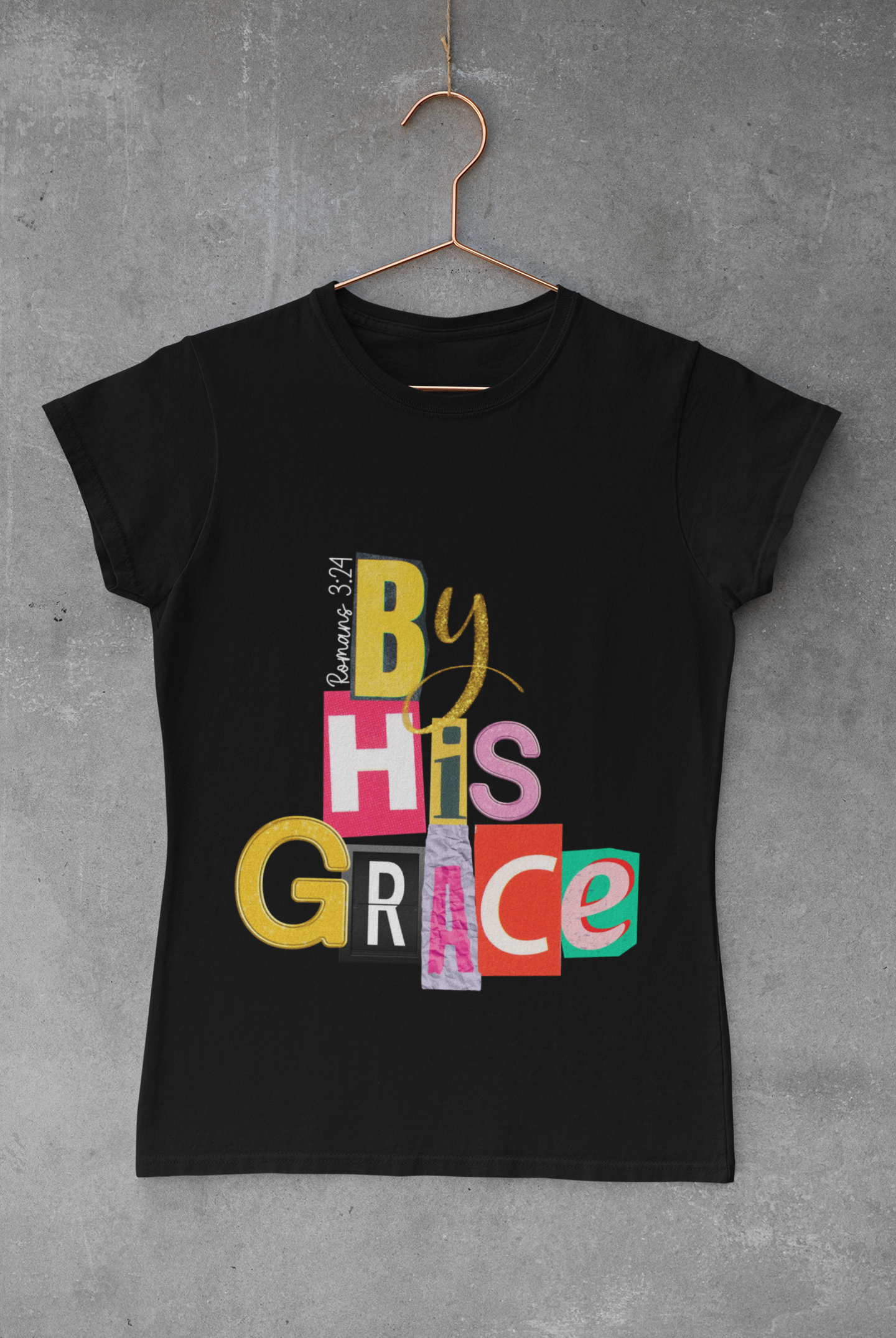 By His Grace Graphic Tee — Colorful Faith-Based Christian T-Shirt product thumbnail image By His Grace Graphic Tee — Colorful Faith-Based Christian T-Shirt product thumbnail image