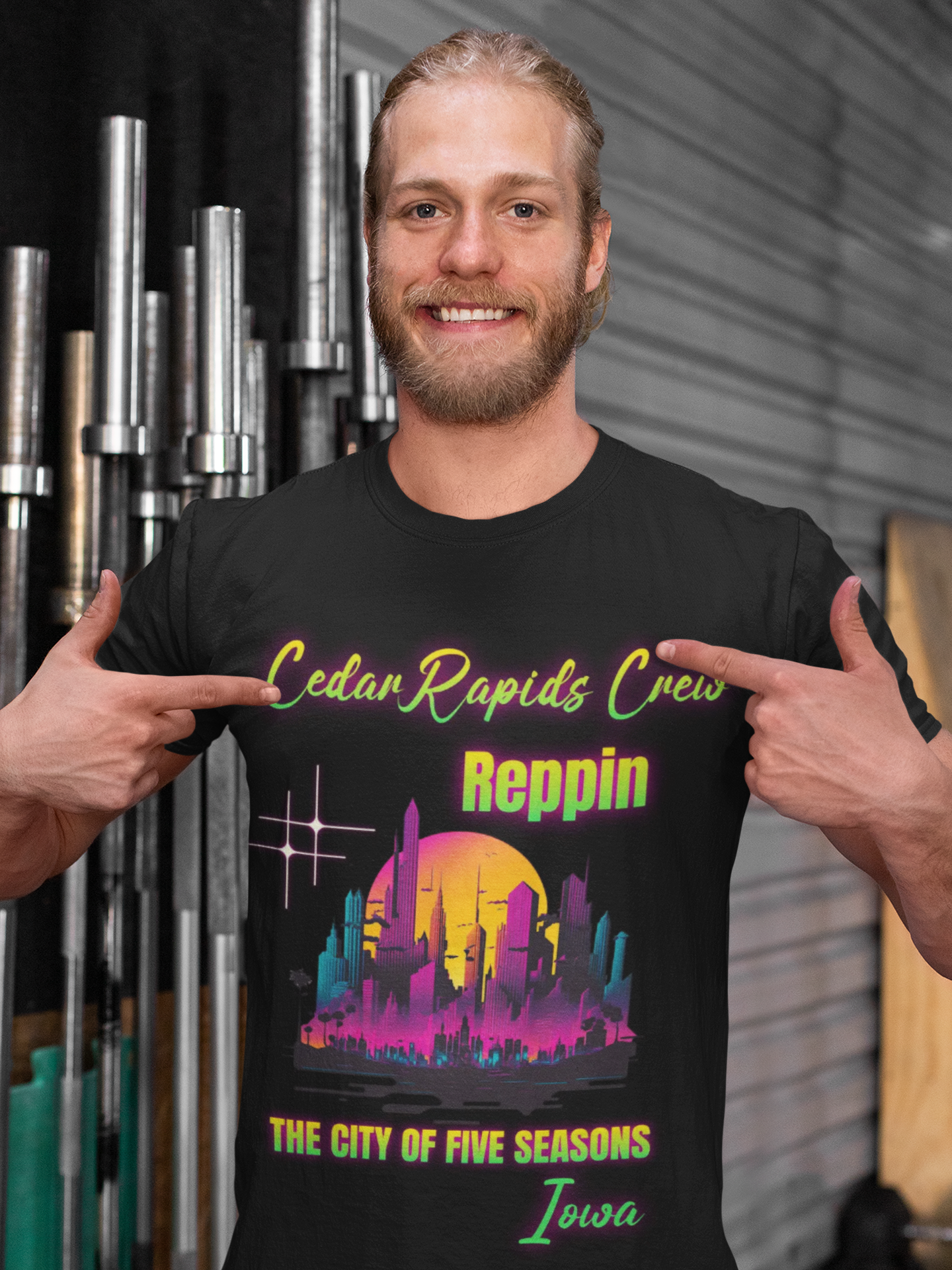 Cedar Rapids Crew Reppin Tee — The City of Five Seasons, Iowa Cedar Rapids Crew Reppin Tee — The City of Five Seasons, Iowa