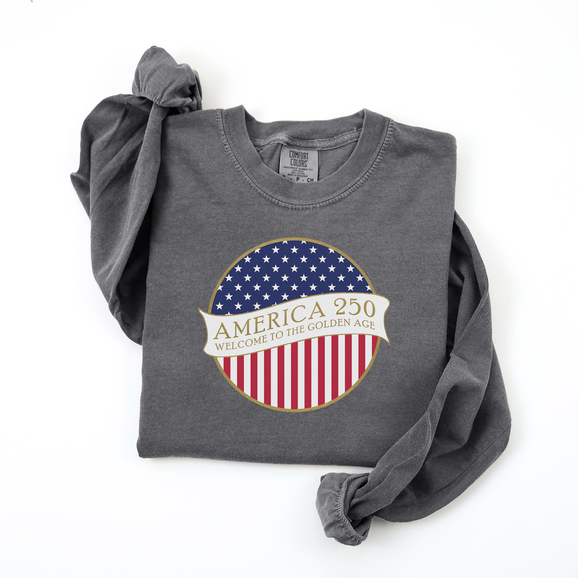 America 250 Welcome to the Golden Age Long-Sleeve Tee America 250 Welcome to the Golden Age Long-Sleeve Tee