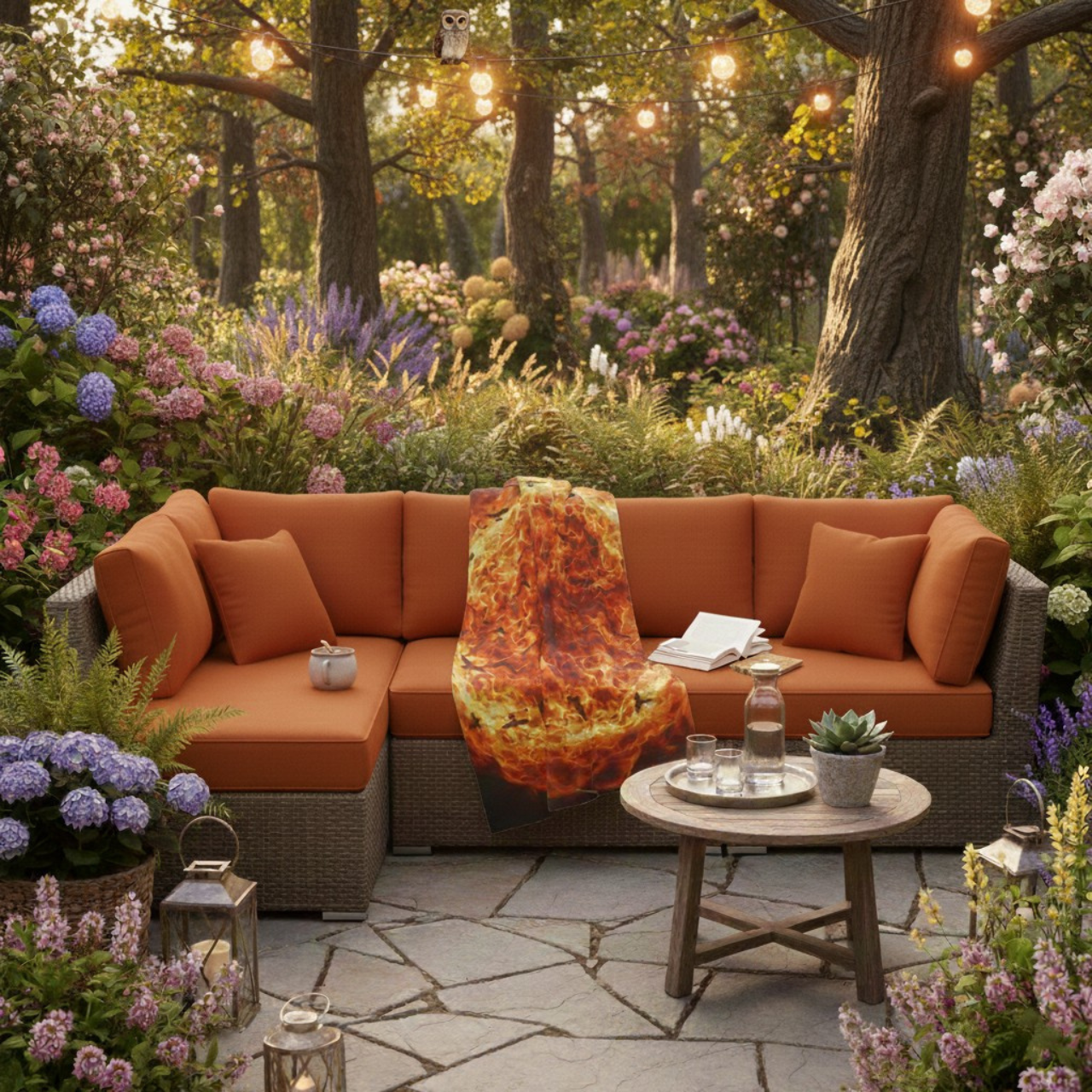 Aethelred's Fire - Velveteen Plush Blanket product thumbnail image Aethelred's Fire - Velveteen Plush Blanket product thumbnail image