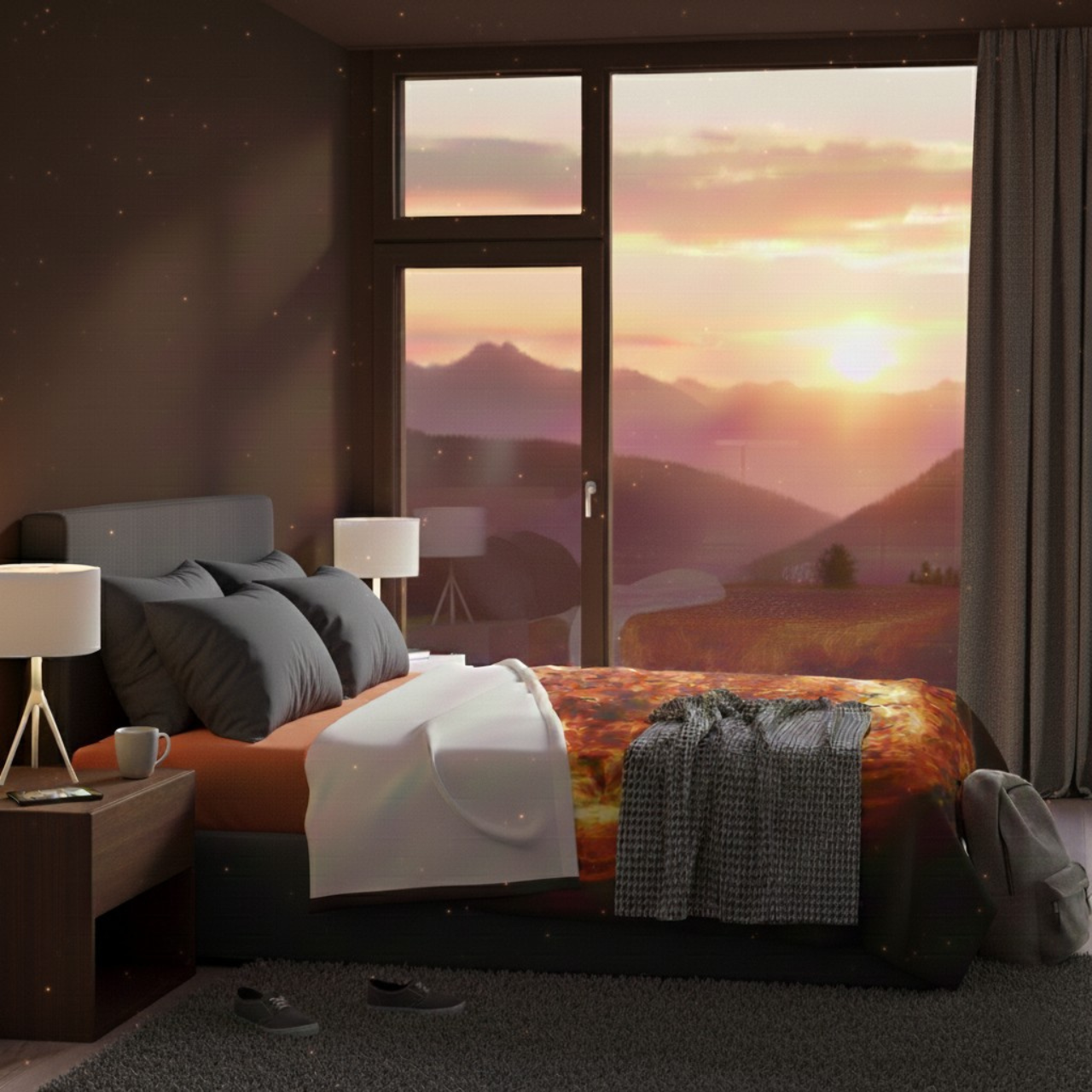 Aethelred's Fire - Velveteen Plush Blanket product thumbnail image Aethelred's Fire - Velveteen Plush Blanket product thumbnail image