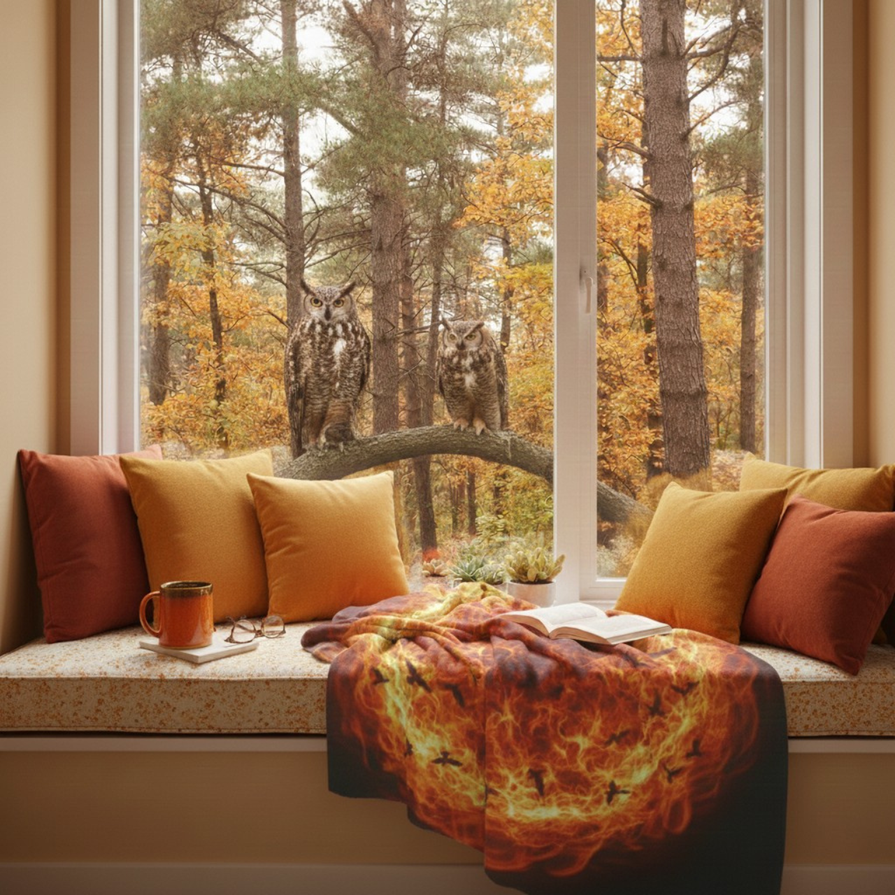 Aethelred's Fire - Velveteen Plush Blanket Aethelred's Fire - Velveteen Plush Blanket