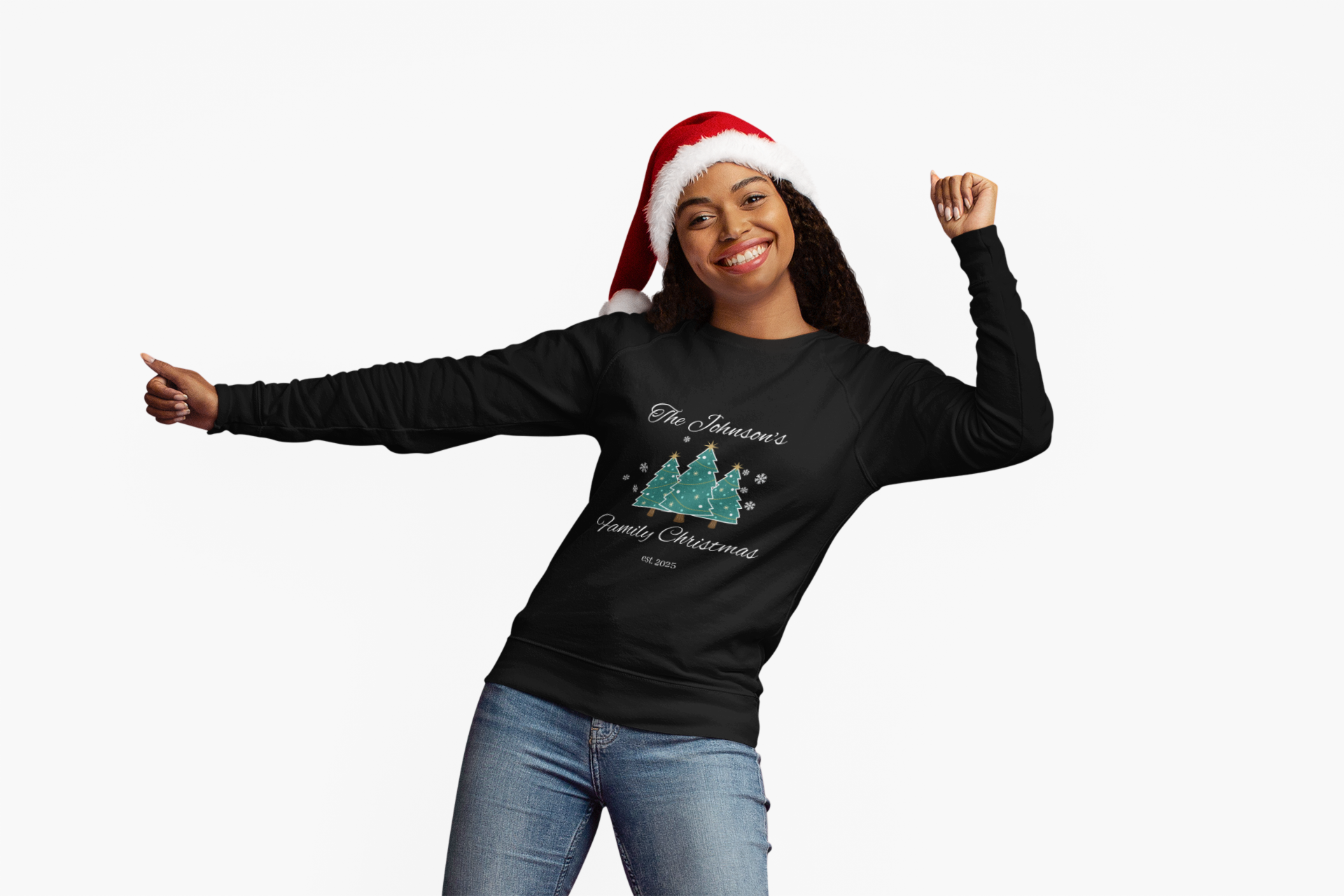 Personalized Family Christmas Sweatshirt product thumbnail image Personalized Family Christmas Sweatshirt product thumbnail image