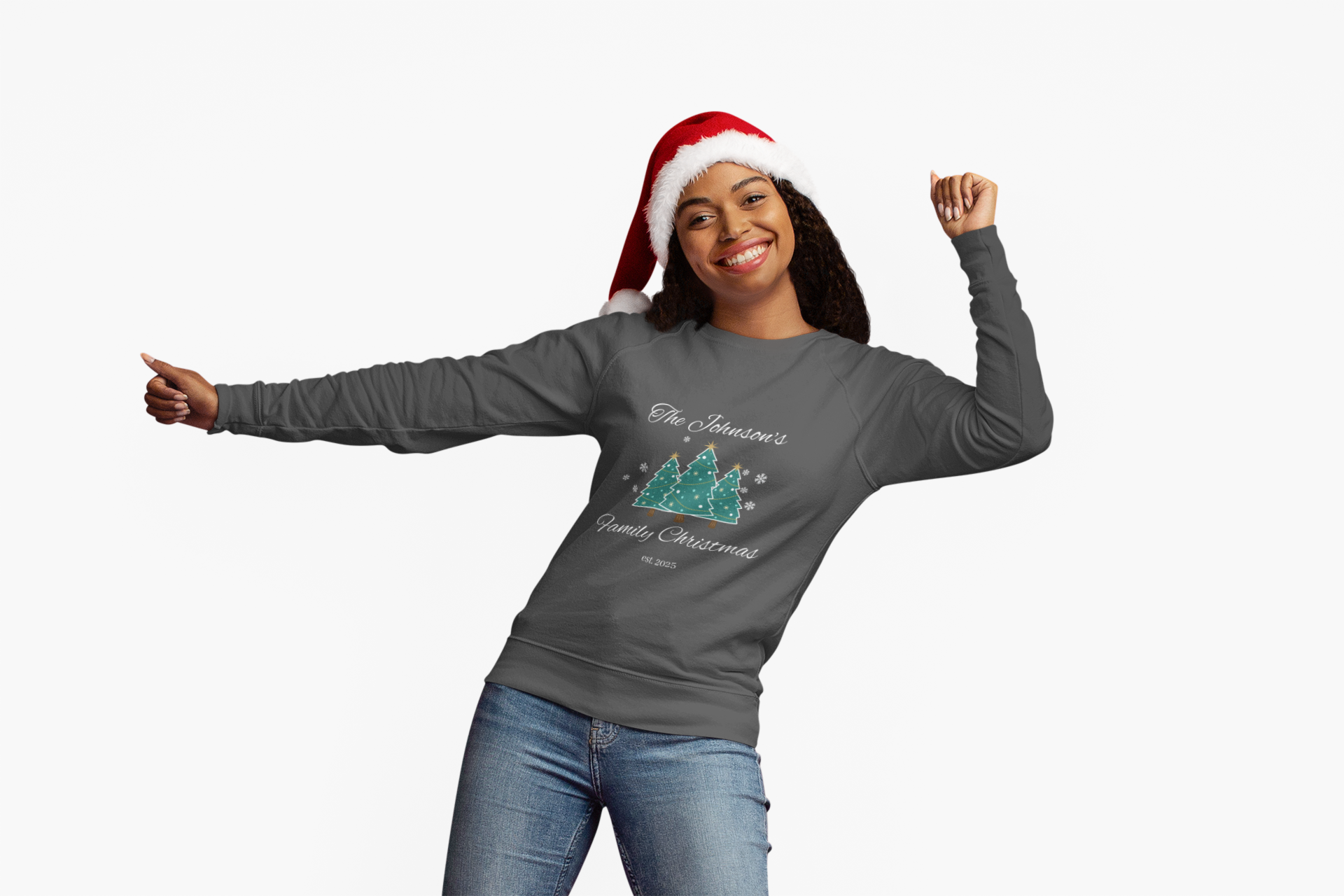Personalized Family Christmas Sweatshirt product thumbnail image Personalized Family Christmas Sweatshirt product thumbnail image