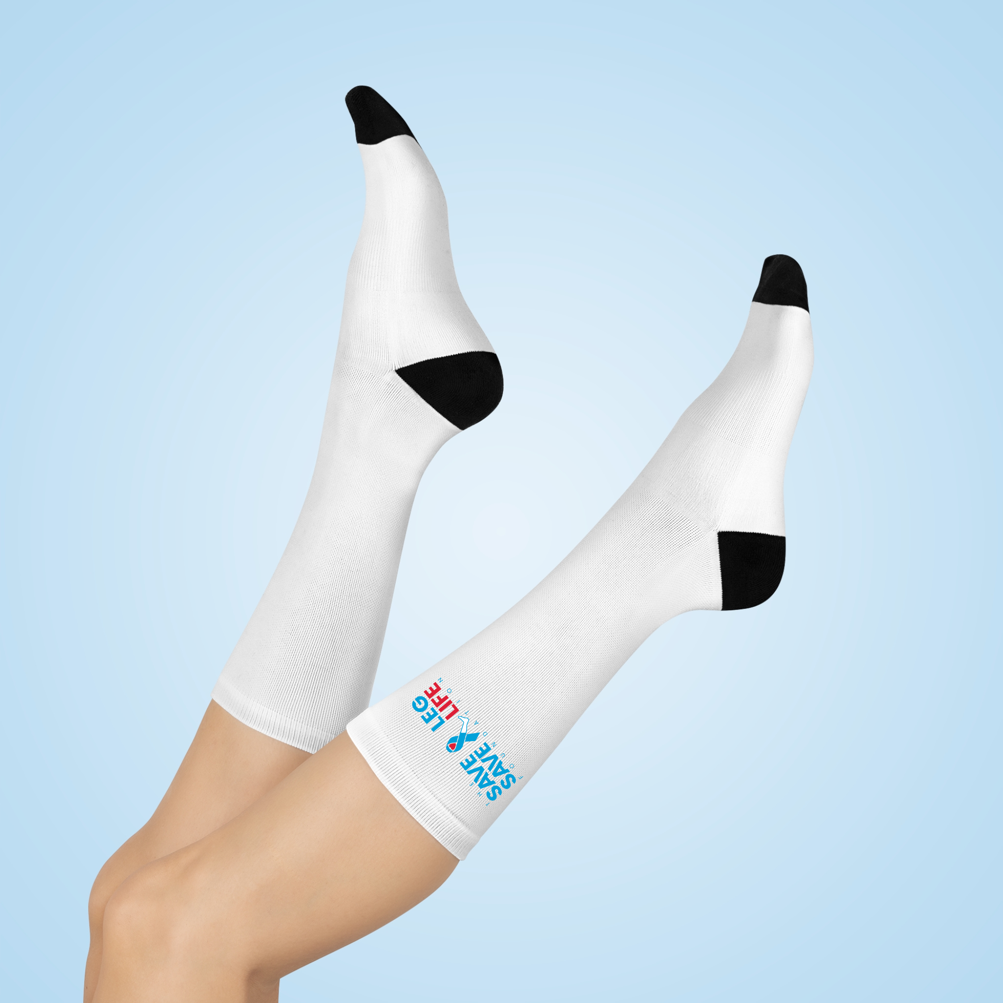 White Sock Campaign Cushioned Crew Socks – Comfortable Athletic Cotton Blend Socks