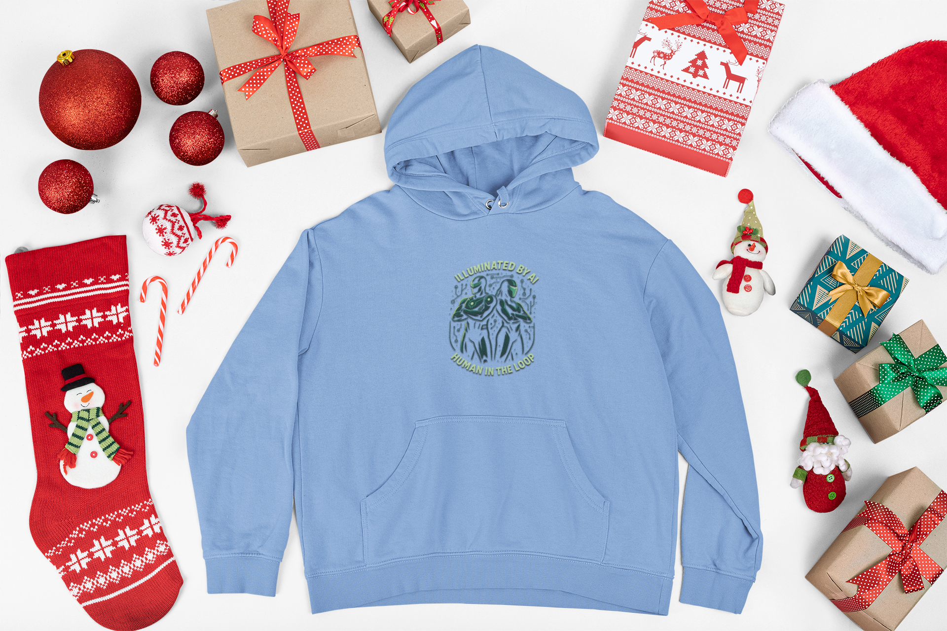 Prompt Club:  — Human In The Loop Customizable Hoodie AI Streetwear product thumbnail image