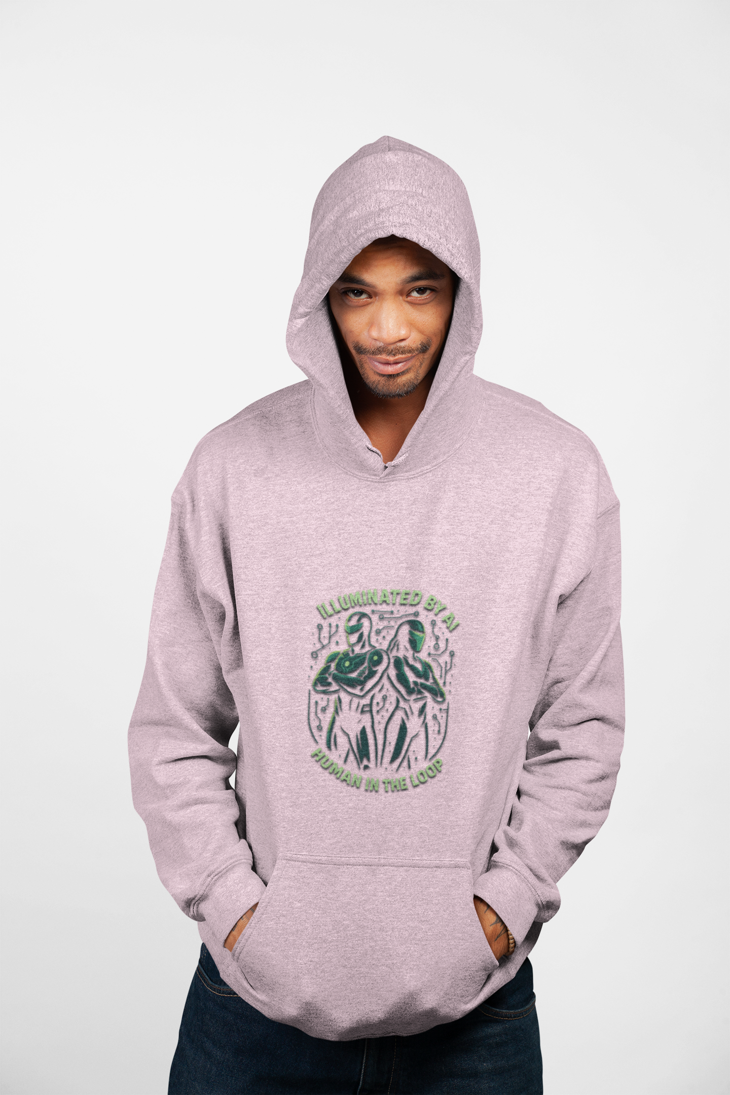 Prompt Club: — Human In The Loop Customizable Hoodie AI Streetwear product thumbnail image Prompt Club: — Human In The Loop Customizable Hoodie AI Streetwear product thumbnail image