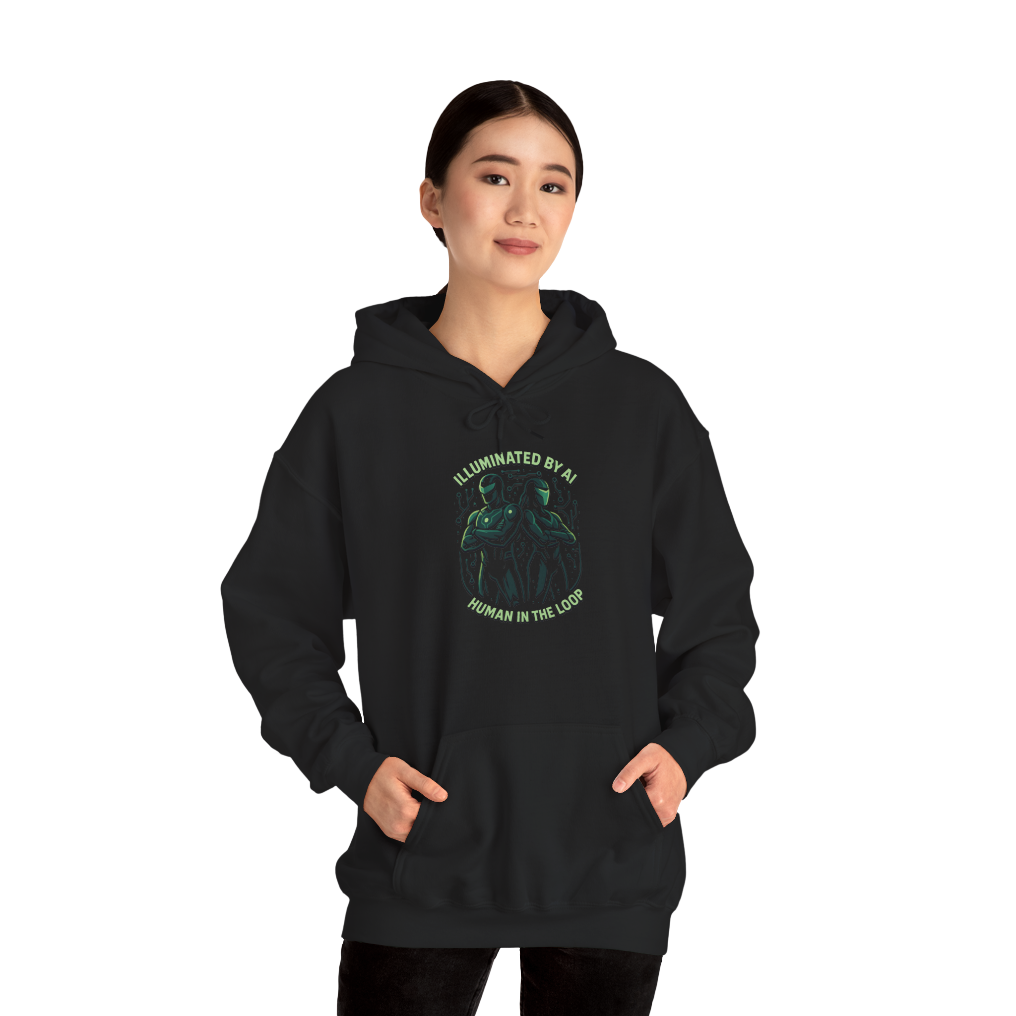 Prompt Club: — Human In The Loop Customizable Hoodie AI Streetwear product thumbnail image Prompt Club: — Human In The Loop Customizable Hoodie AI Streetwear product thumbnail image