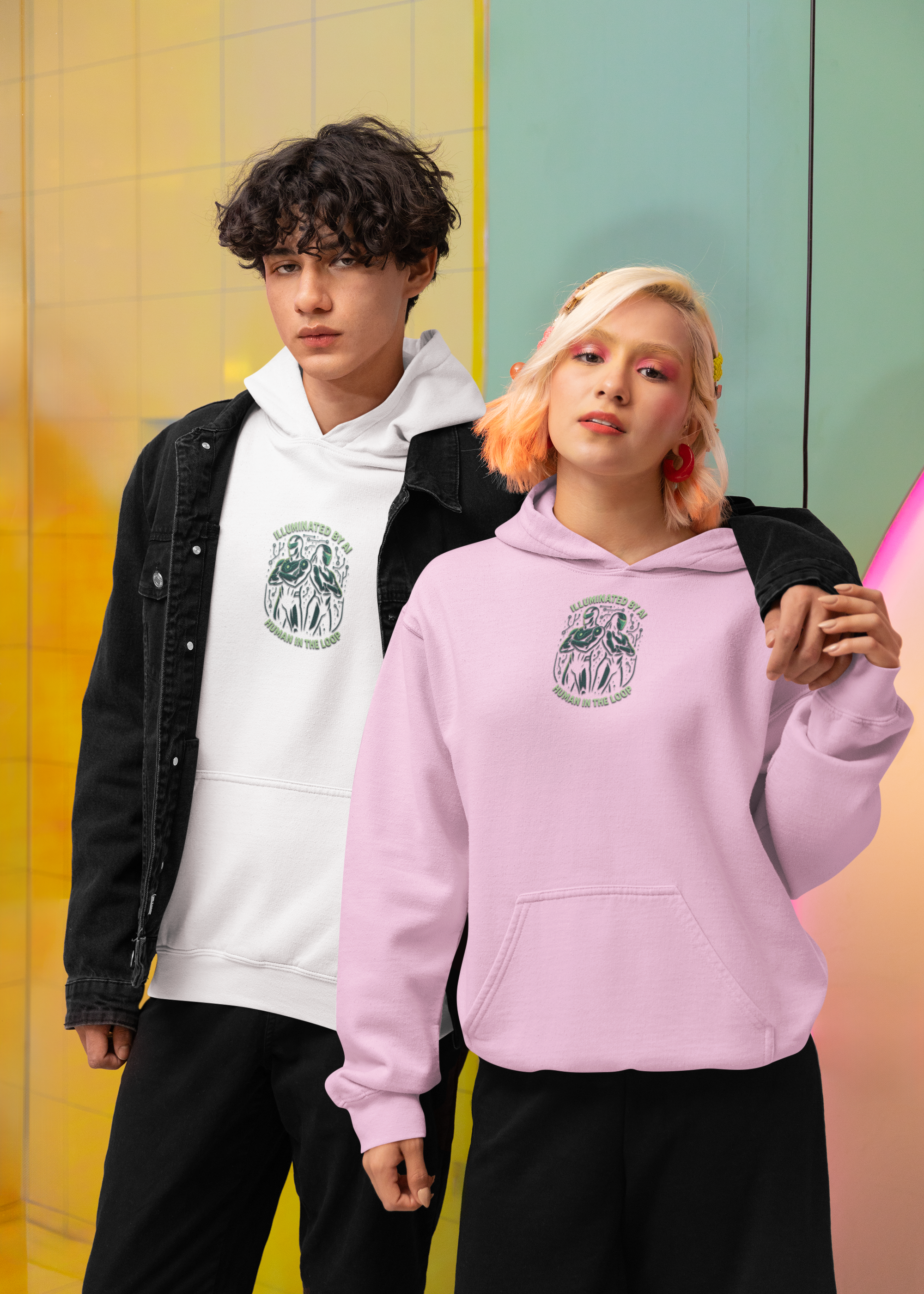 Prompt Club: — Human In The Loop Customizable Hoodie AI Streetwear product thumbnail image Prompt Club: — Human In The Loop Customizable Hoodie AI Streetwear product thumbnail image