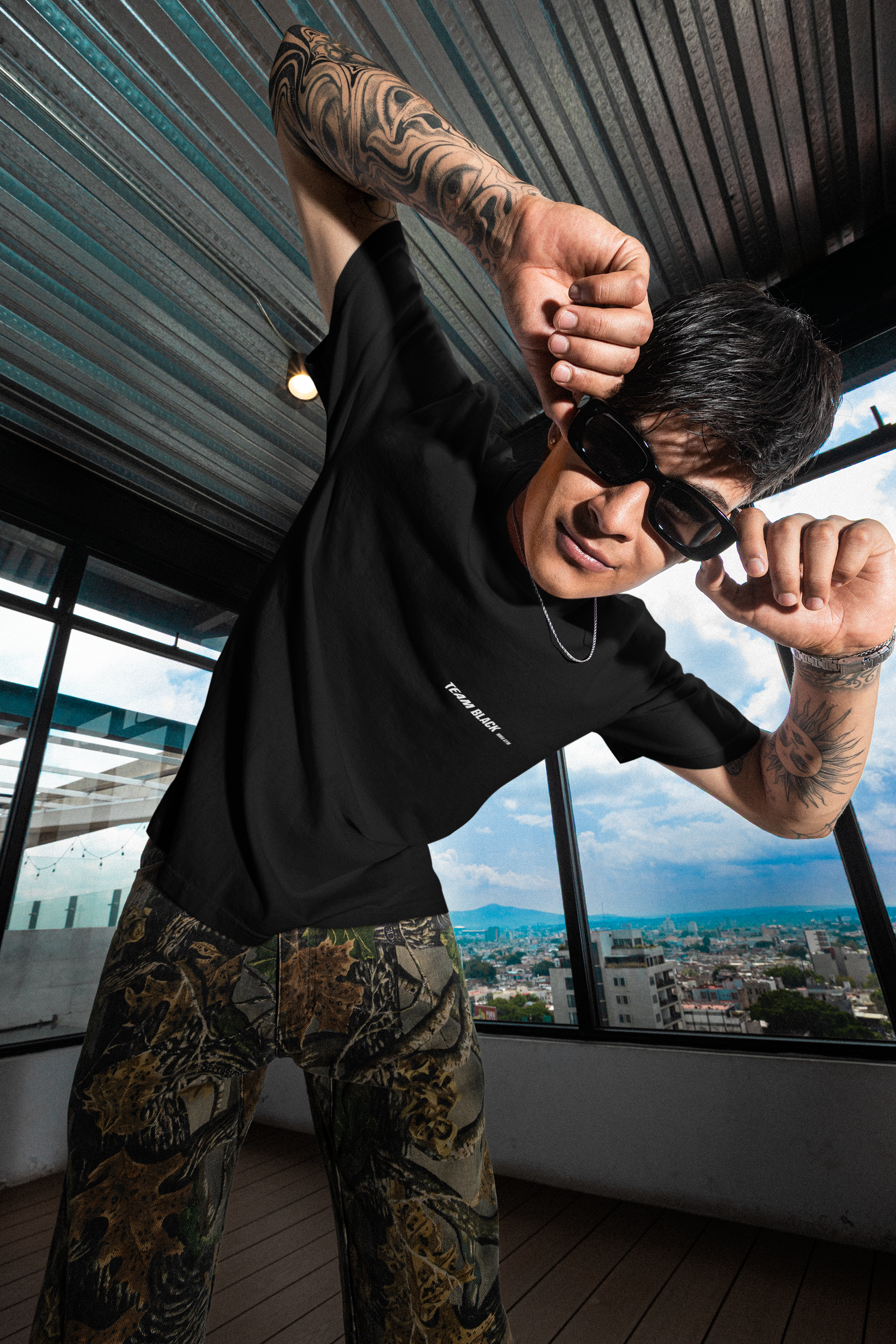 Jinx Manhwa Team Black T-Shirt | Joo Jaekyung Kim Dan BL Merch | Yaoi Manhwa Shirt  product thumbnail image