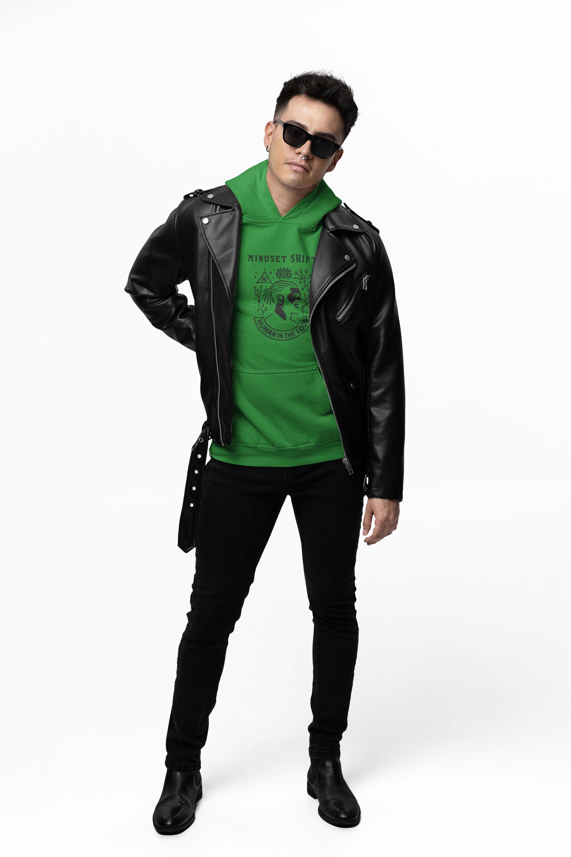 Mindset Shift Hoodie Evolved AI — 'Change Your Mind, Change Your Life' Personalized Hooded Sweatshirt product thumbnail image