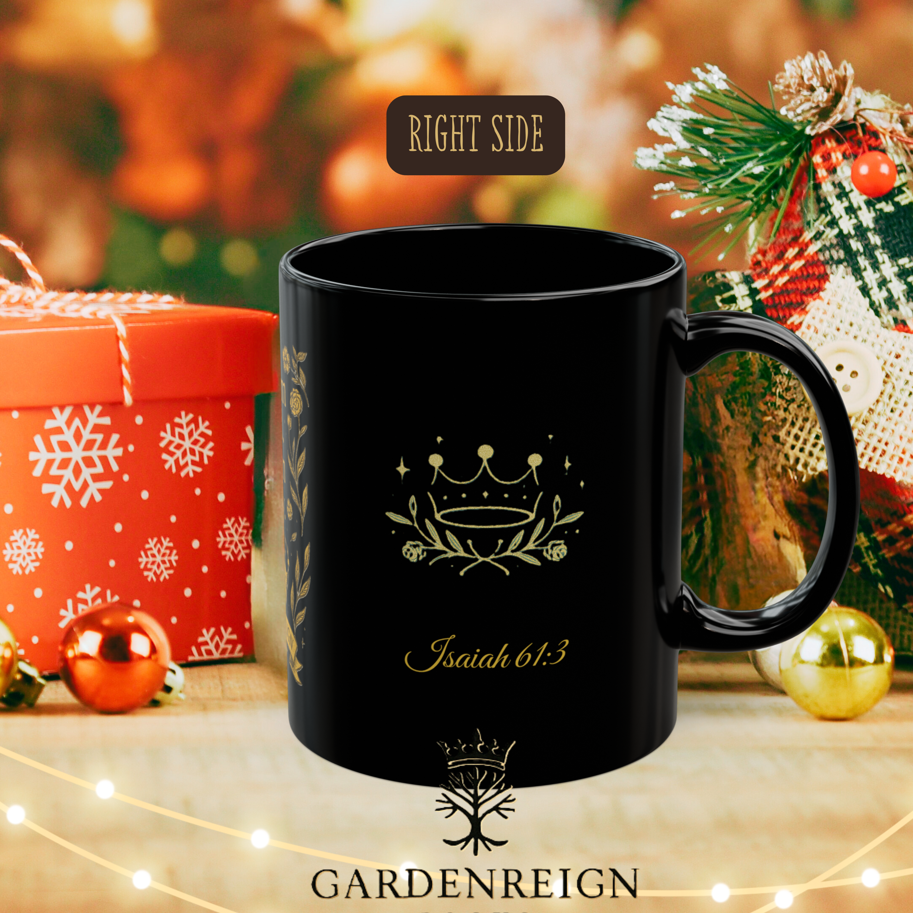 GardenReign “Bloom Bold Reign Holy” Inspirational Mug with Isaiah 61:3 and “Carry Your Crown” product thumbnail image GardenReign “Bloom Bold Reign Holy” Inspirational Mug with Isaiah 61:3 and “Carry Your Crown” product thumbnail image