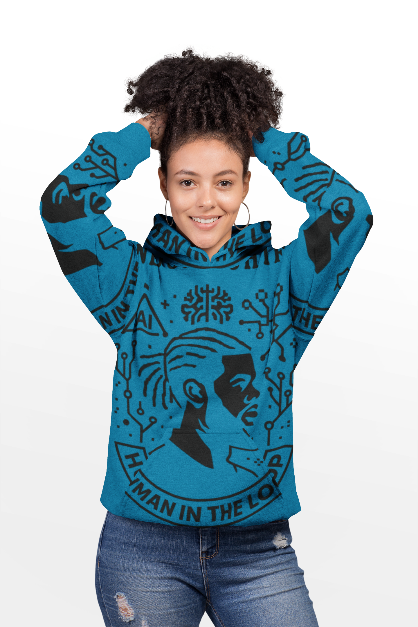 Mindset Shift Hoodie Evolved AI — 'Change Your Mind, Change Your Life' Personalized Hooded Sweatshirt product thumbnail image