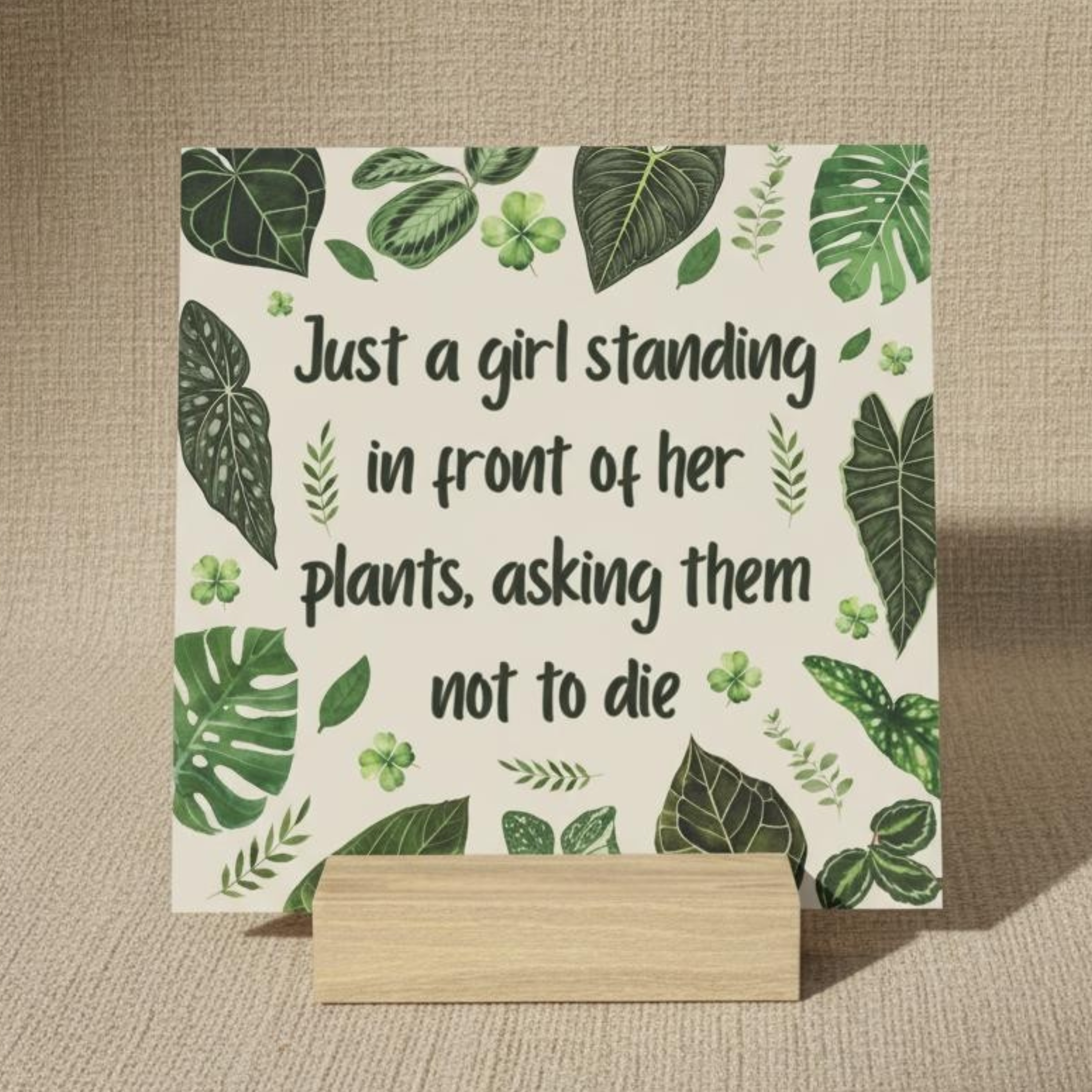 Gallery Board - “Botanical Moment” Oak Stand Desk or Shelf Display  product thumbnail image