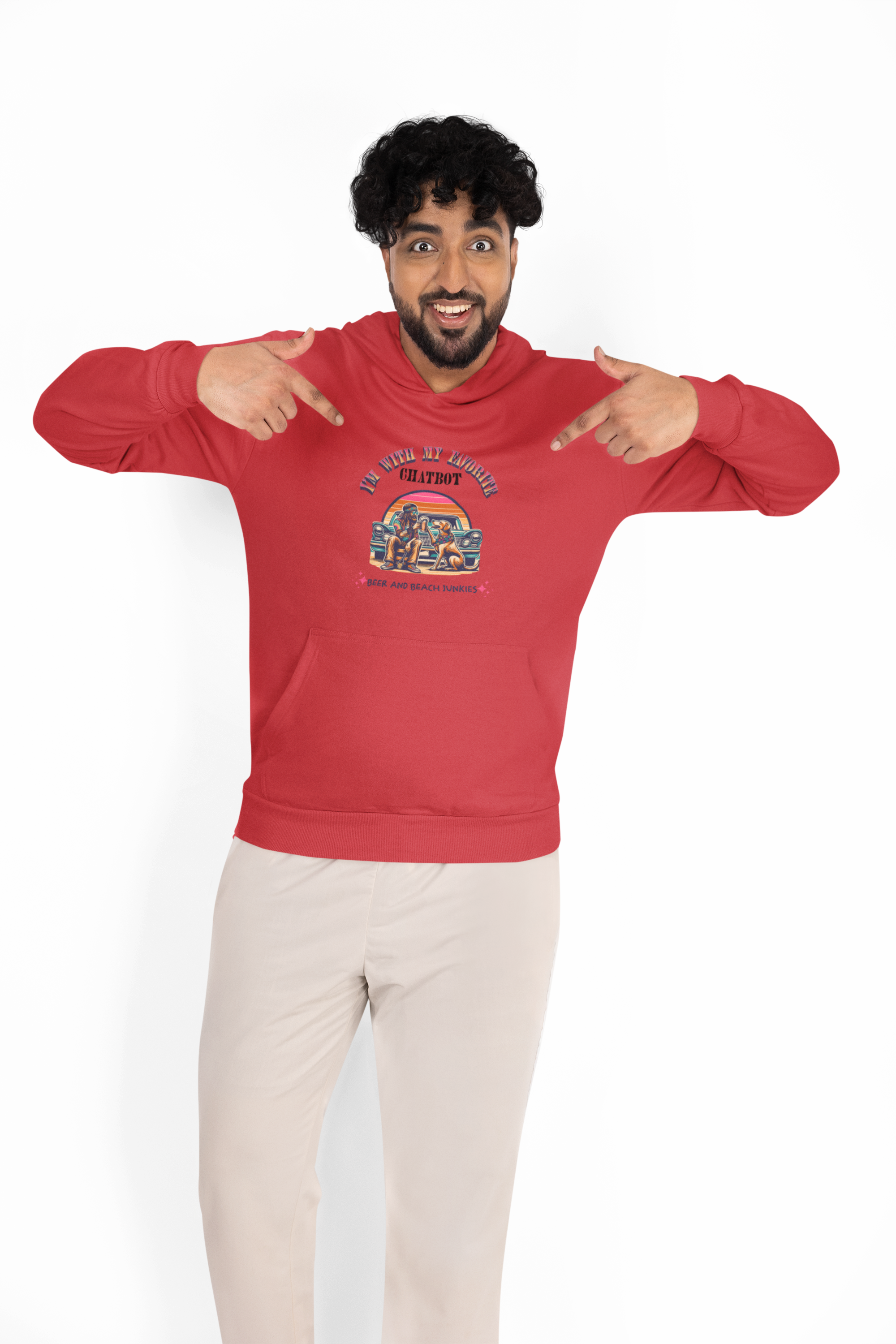 Junkie’ & Dog Chatbot Wishin’ – Human In The Loop Unisex Tee — My Chatbot Helps… But My Dog’s Still Smarter product thumbnail image Junkie’ & Dog Chatbot Wishin’ – Human In The Loop Unisex Tee — My Chatbot Helps… But My Dog’s Still Smarter product thumbnail image