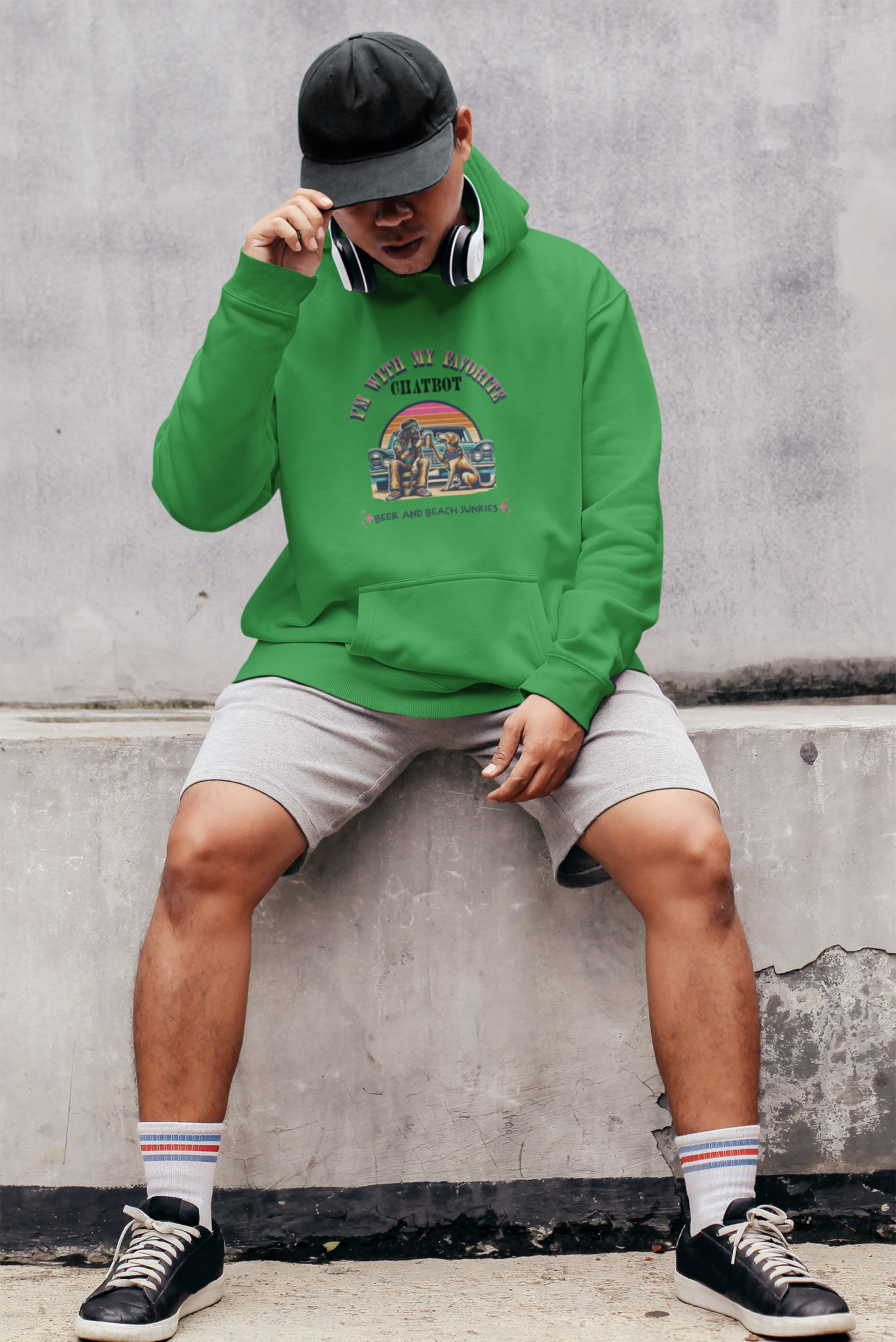 Junkie’ &amp; Dog Chatbot Wishin’ – Human In The Loop Unisex Tee — My Chatbot Helps… But My Dog’s Still Smarter product thumbnail image